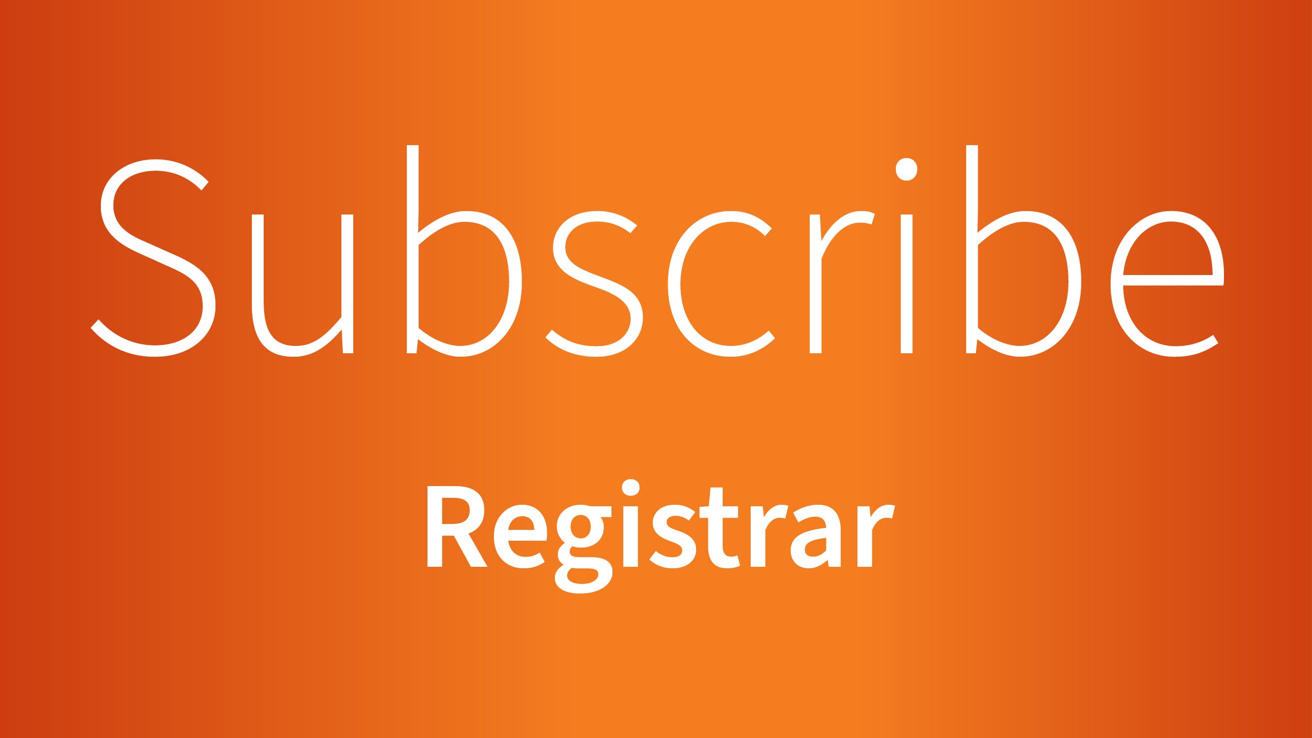 Subscribe Registrar