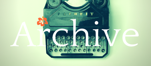 Archive green typewriter