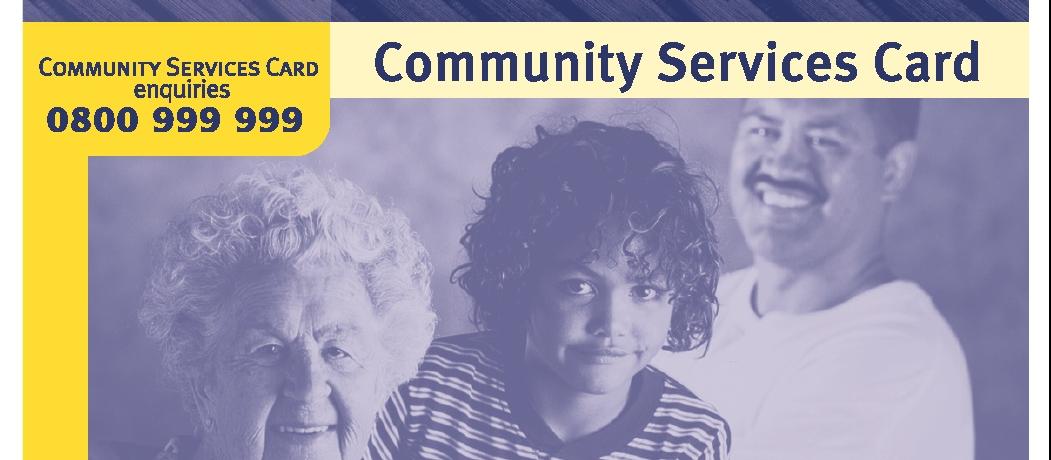 community services card