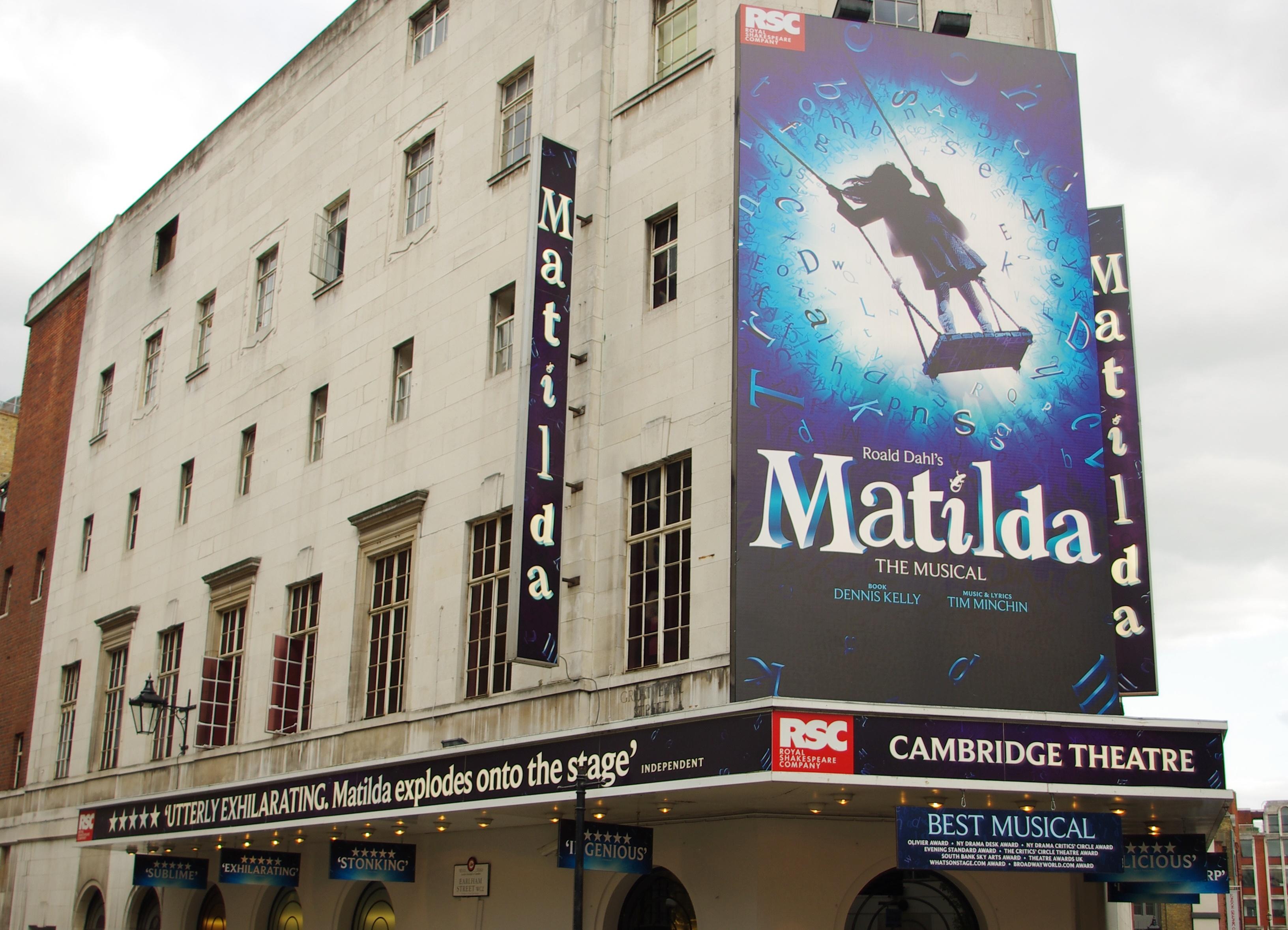 Matilda at cambridge theatre