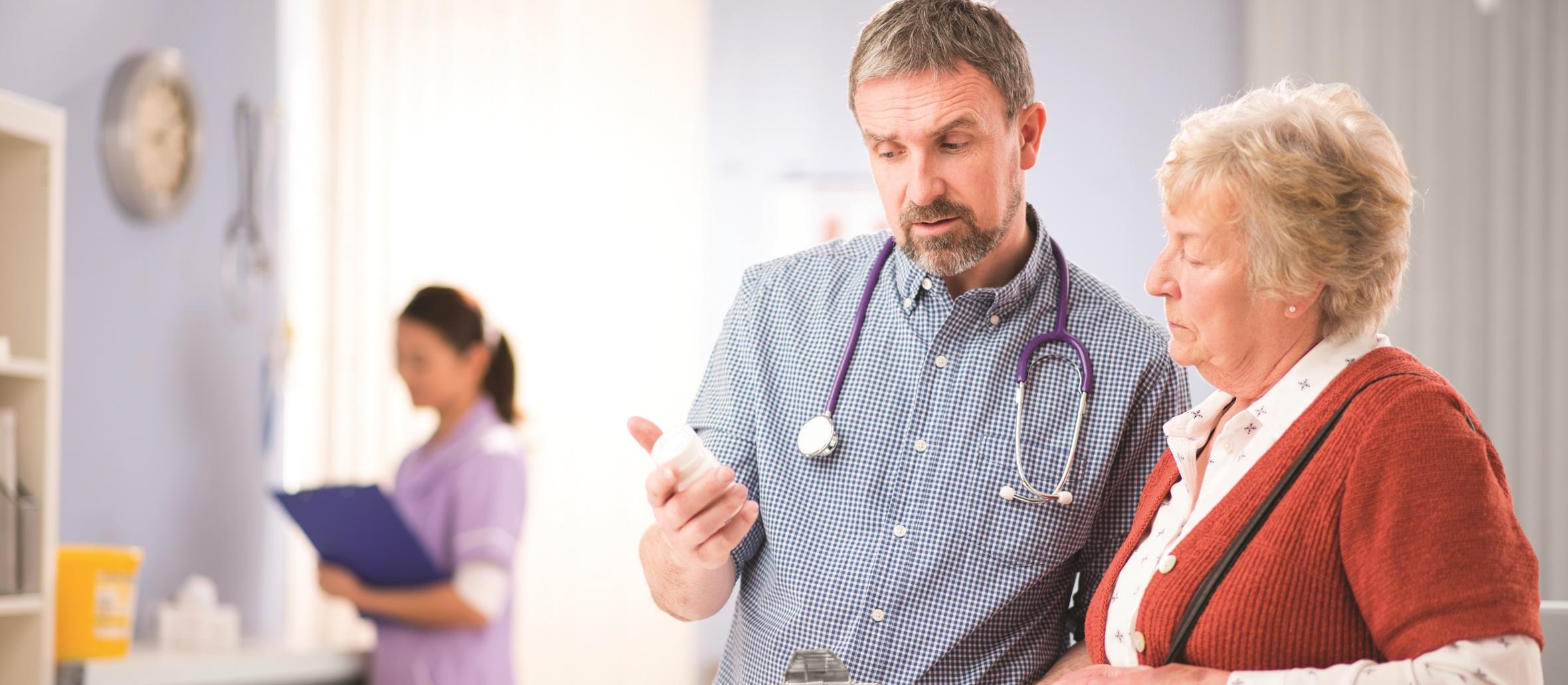 doctor prescribes medication
