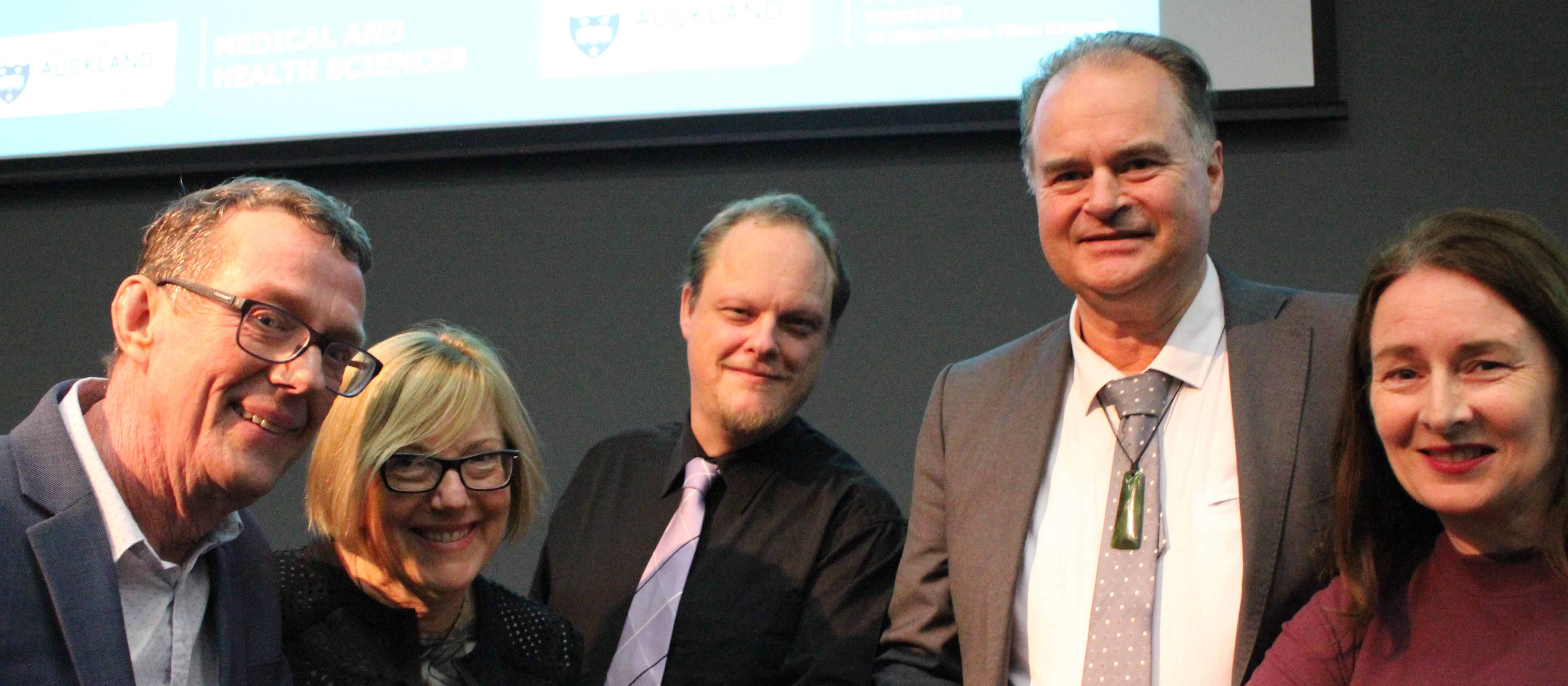 Tim Tenbensel, Sally Merry, Richard Edline, Rawiri Jansen and Barbara Fountain                              