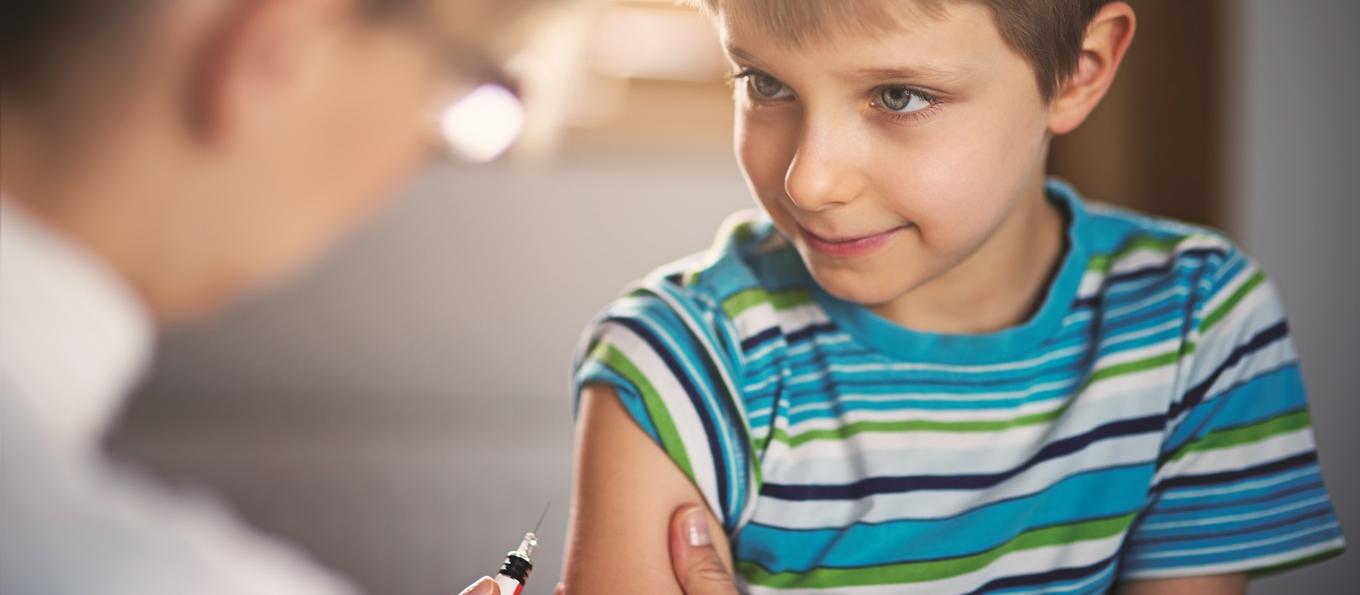 child vaccination, boy