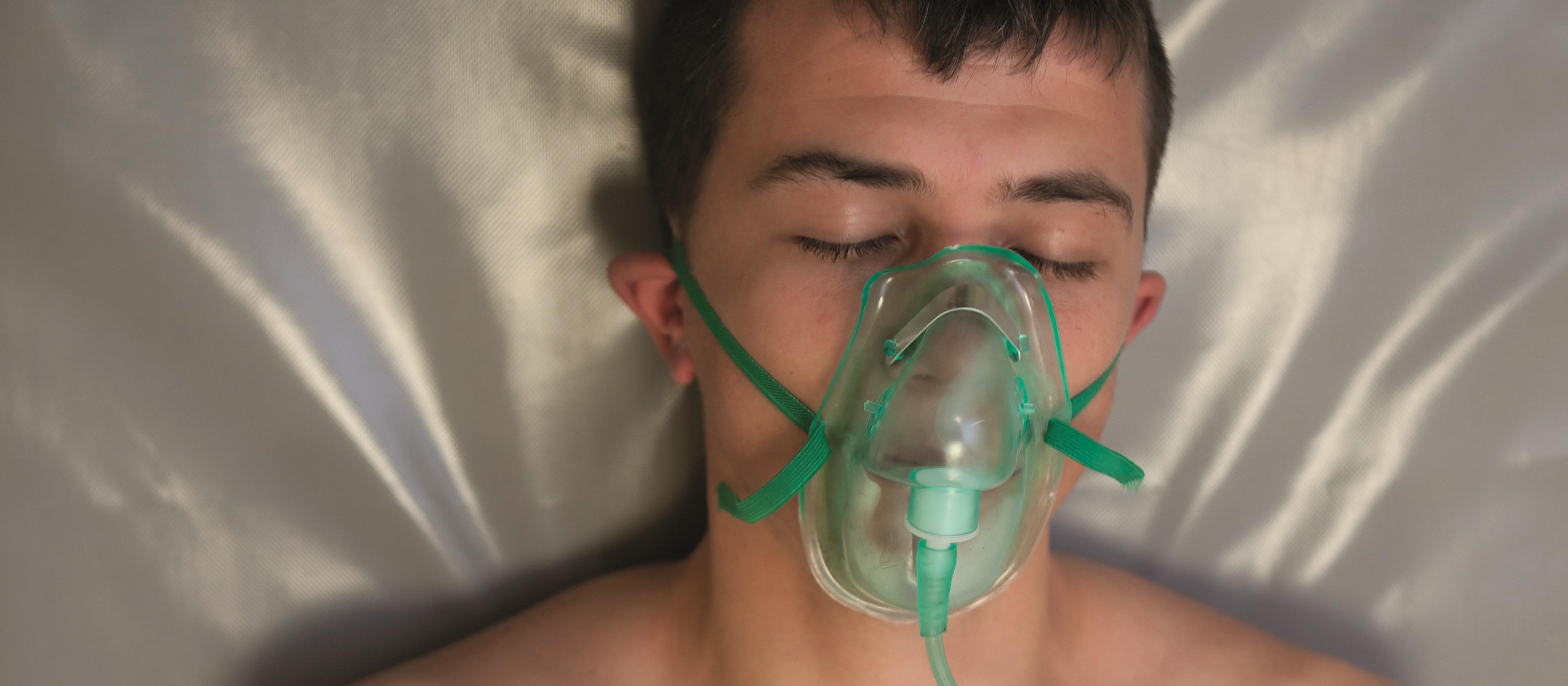 hospital patient, mask