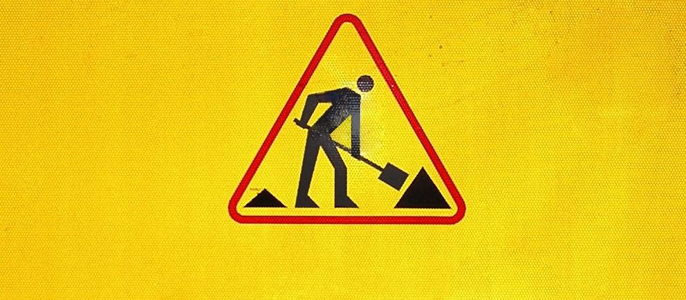 man at work sign