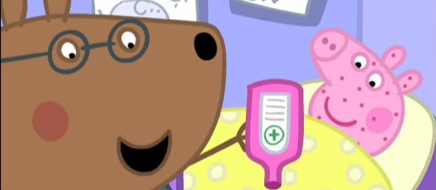 Peppa Pig Brown Bear sick