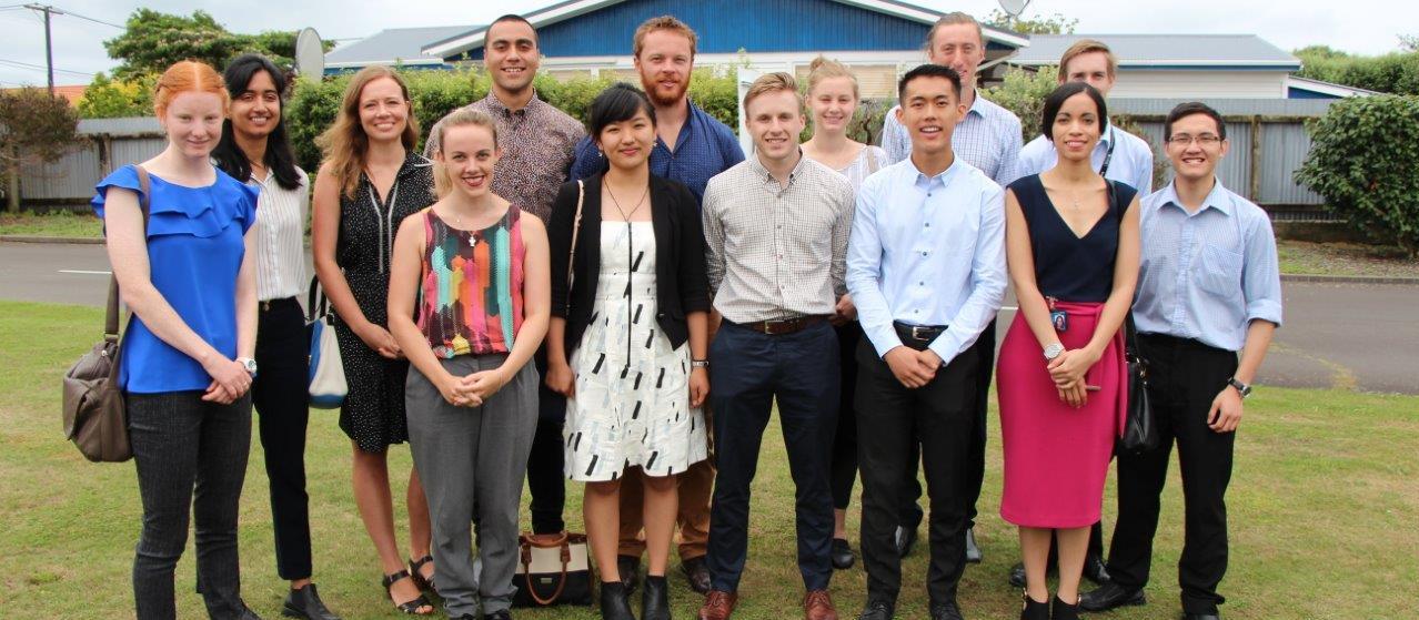 Year-five University of Auckland students taking part in the Hawera rural medicine programme