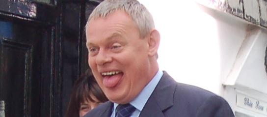 Martin Clunes, filming Doc Martin in 2007, taken by Richard Hall