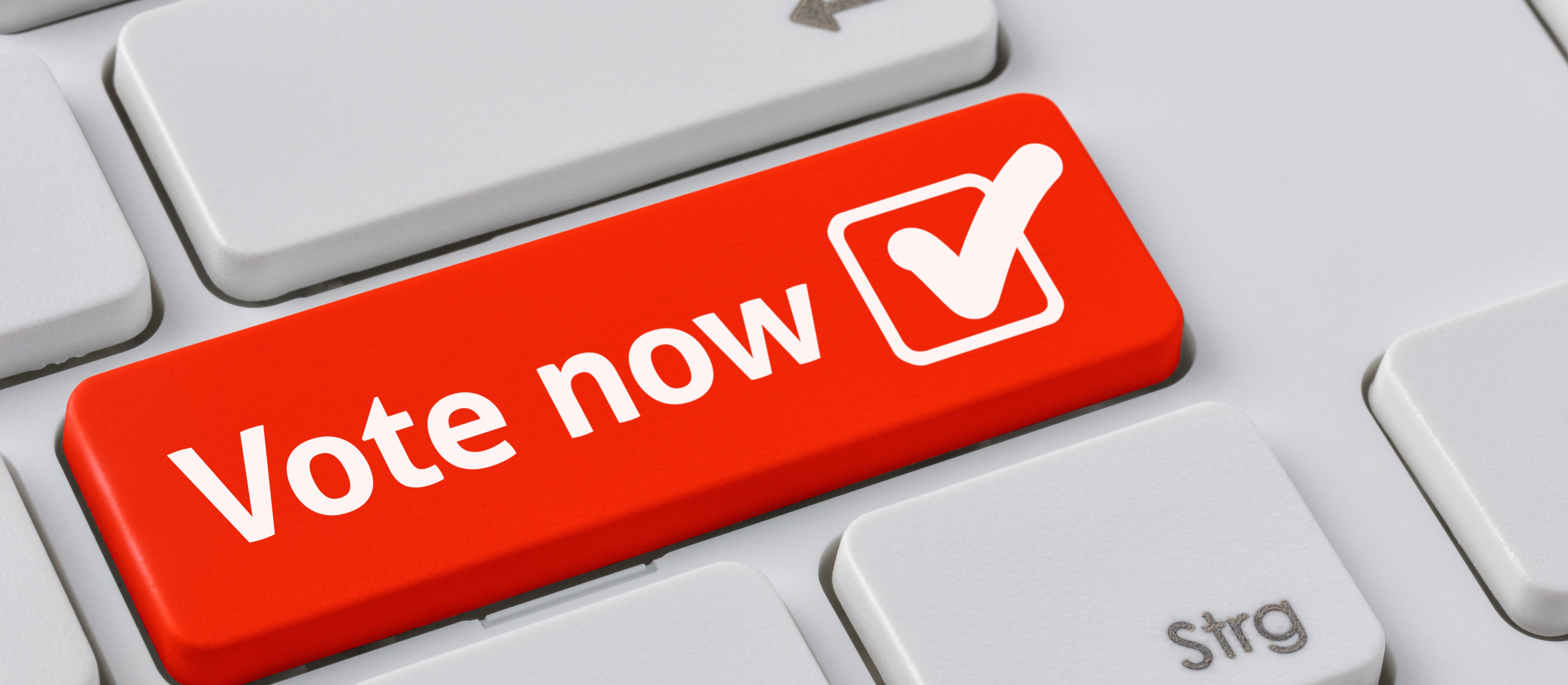 Vote, computer keyboard