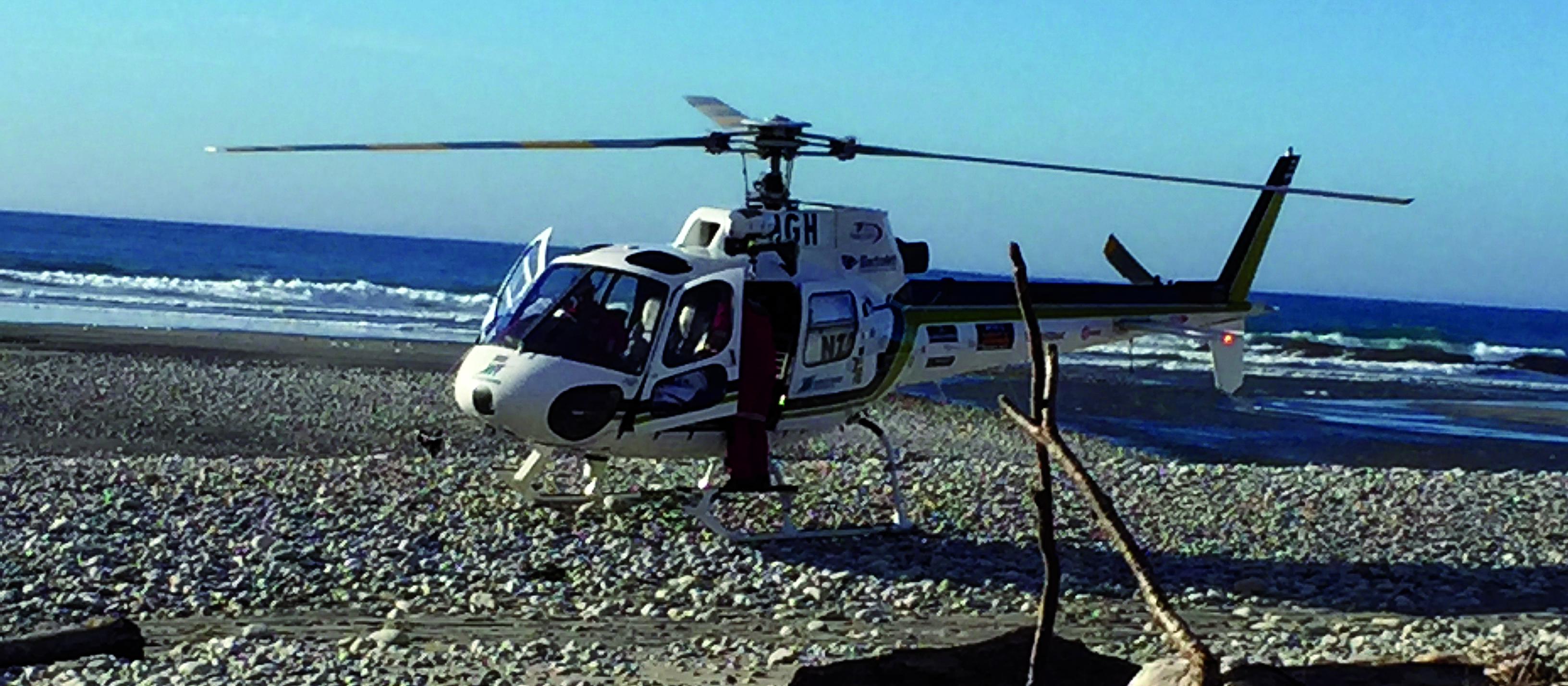 Rescue helicopter, West Coast