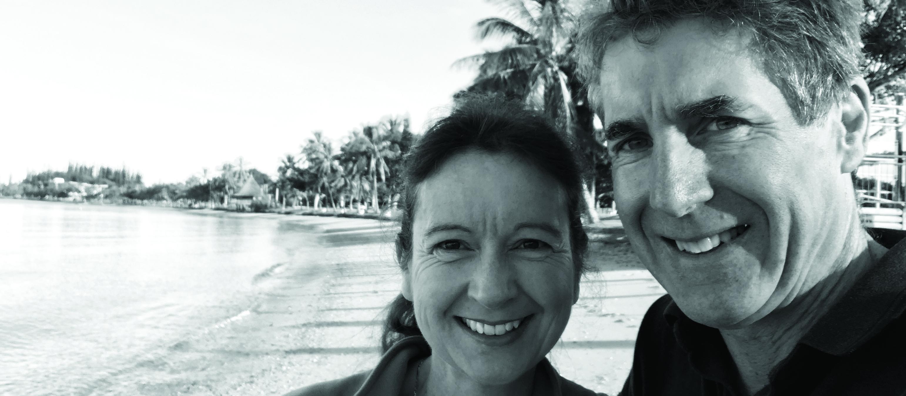 Janine Bycroft and husband Rob Ellis