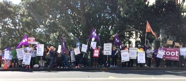 Auckland nurse rally