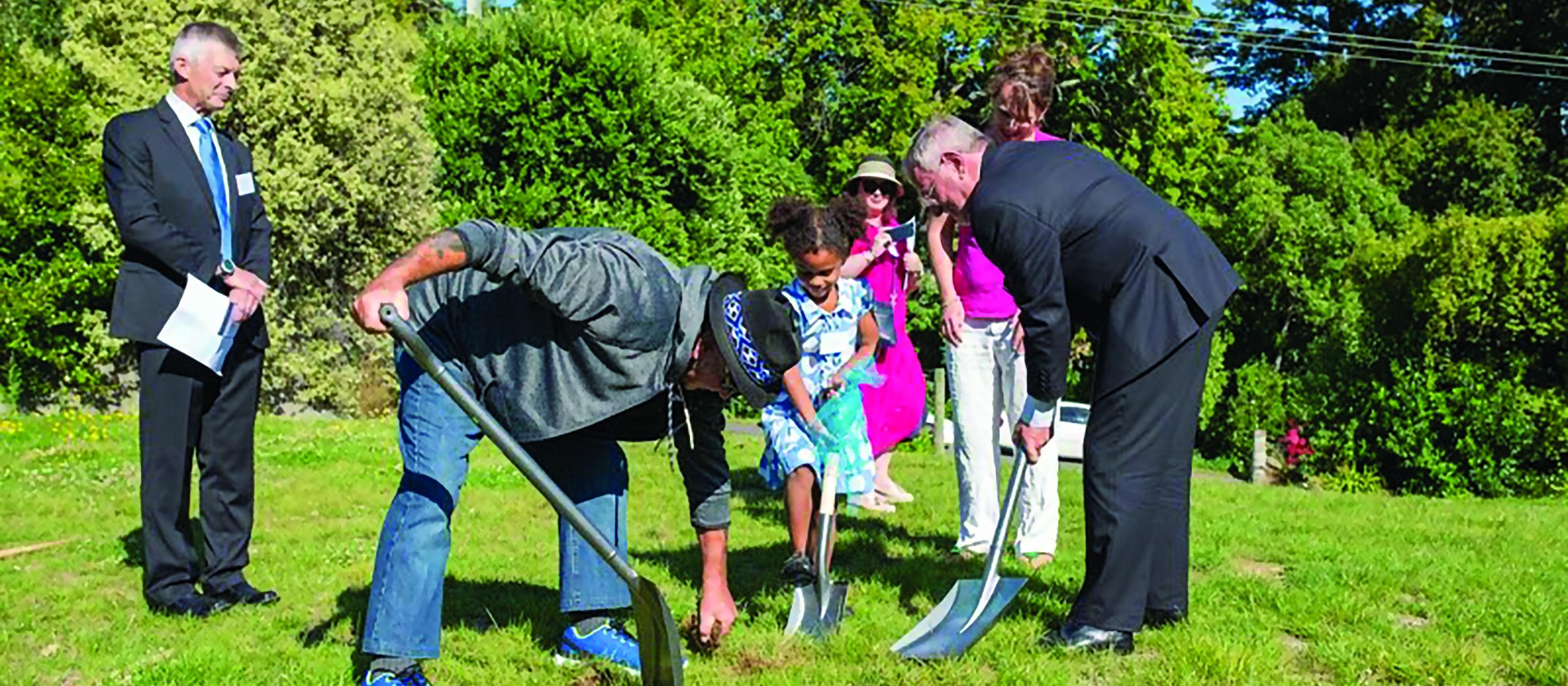 Akaroa sod turning