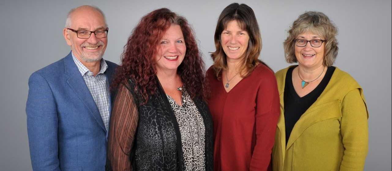 TAbOO team members Tony Dowell, Lesley Gray, Rachel Tester, Maria Stubbe (Lindsay Macdonald and Jo Hilder) 