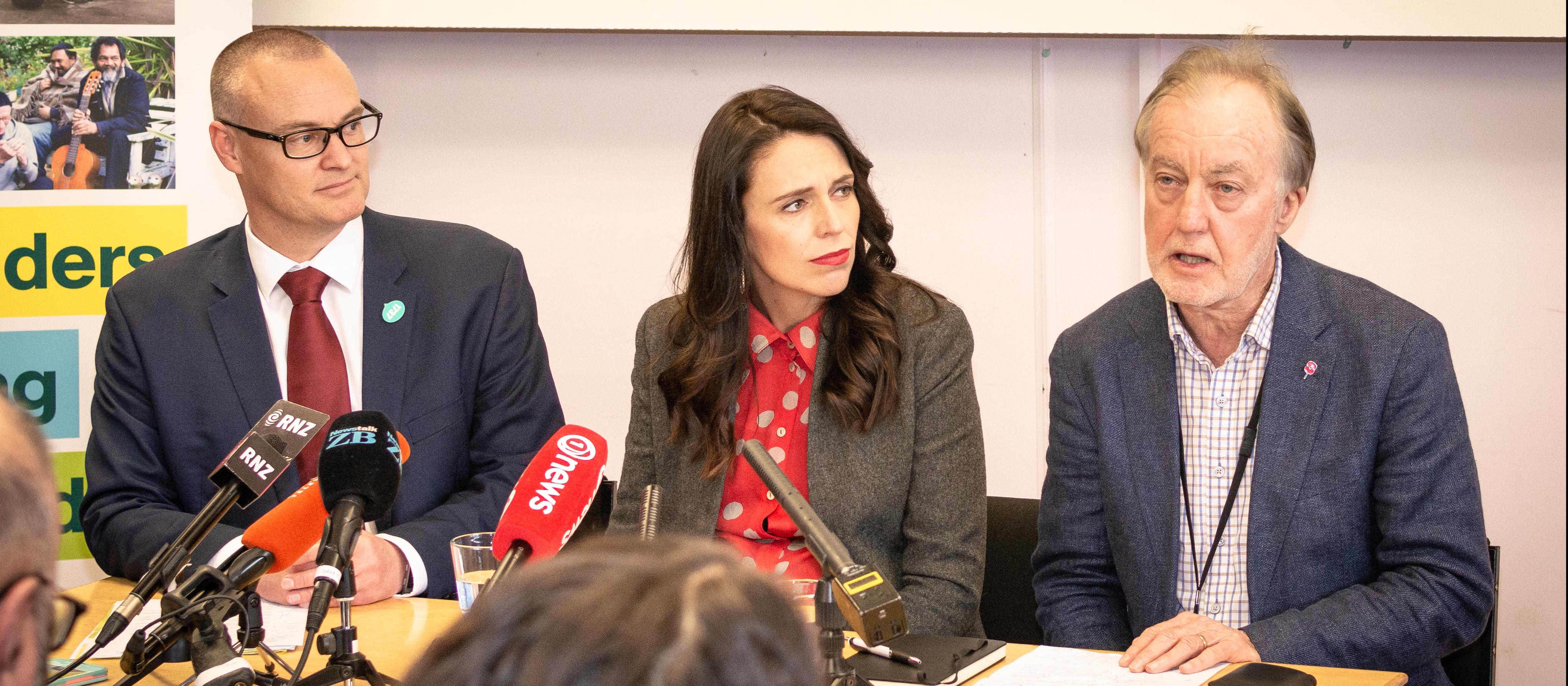 David Clark, Jacinda Ardern, Chris Farrelly