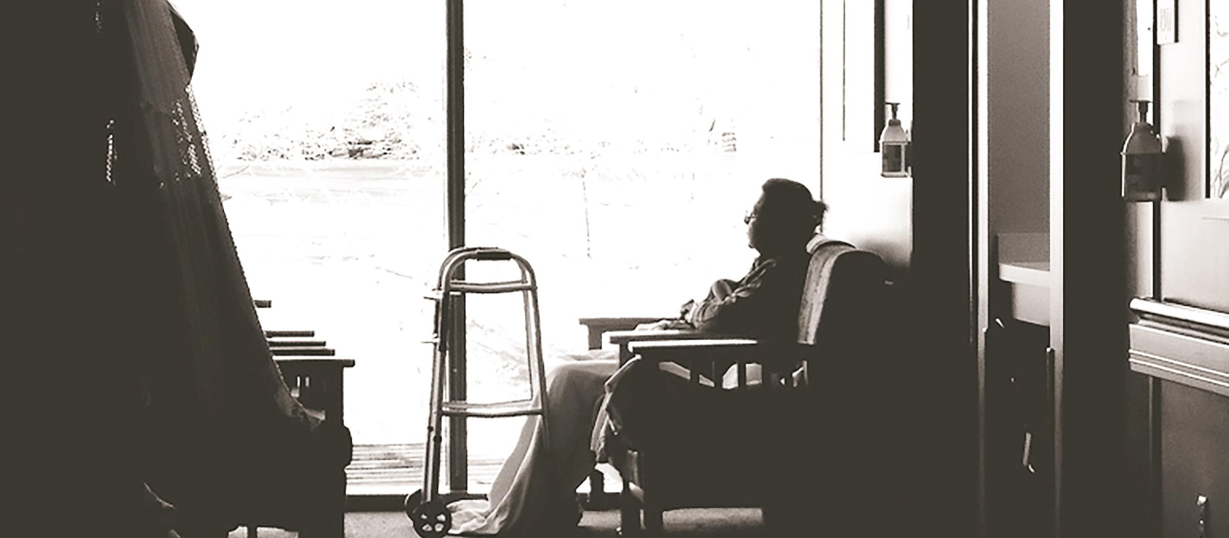 Elderly in care