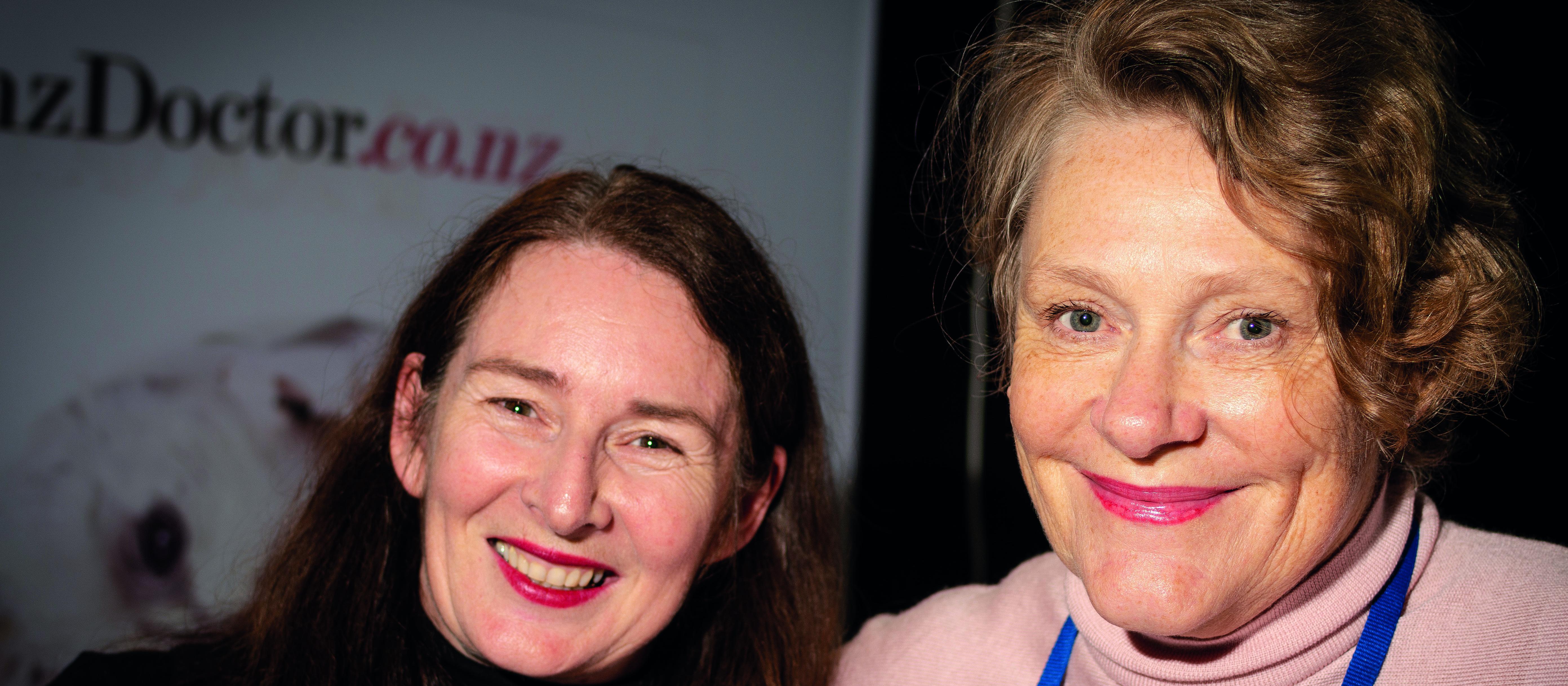 Barbara Fountain (left), New Zealand Doctor editor and Anna Mickell, The Health Media Limited general manager