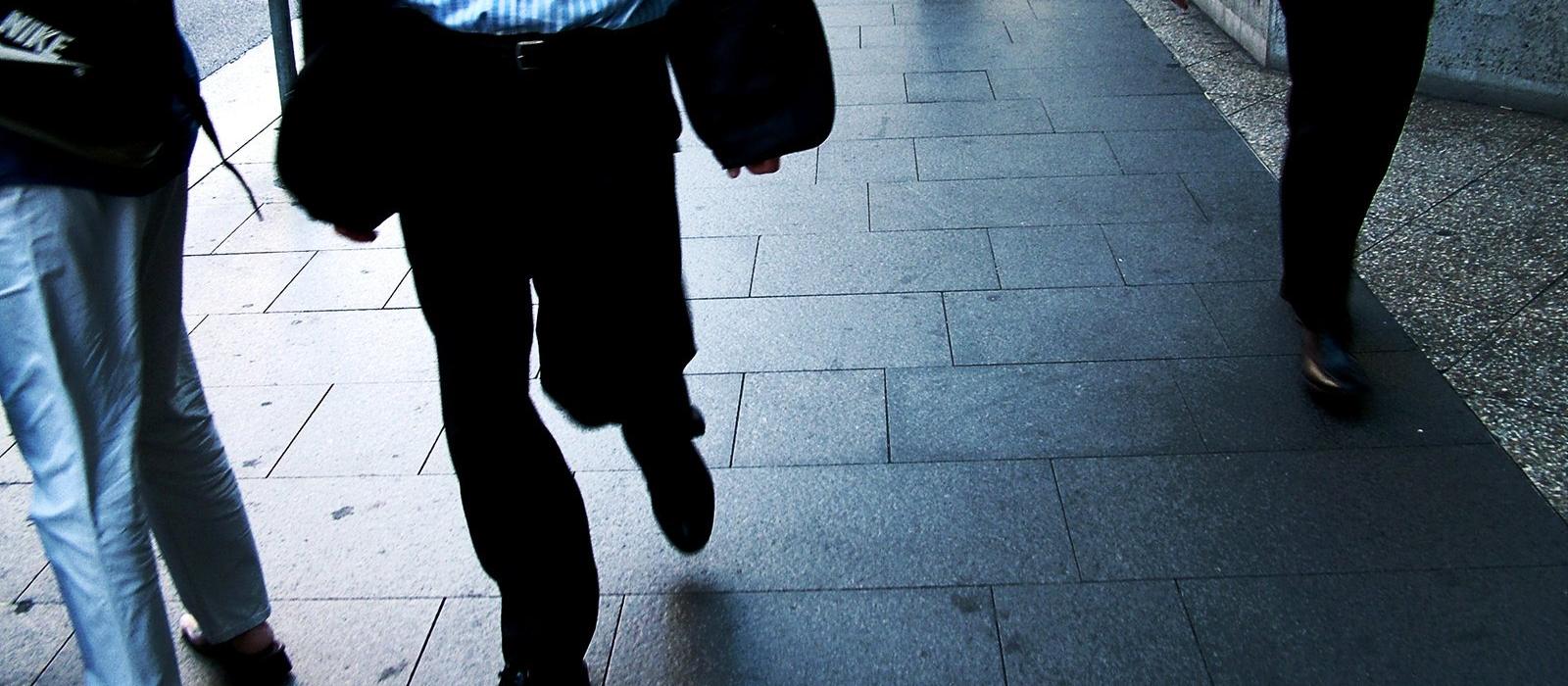 Walking, city, suits