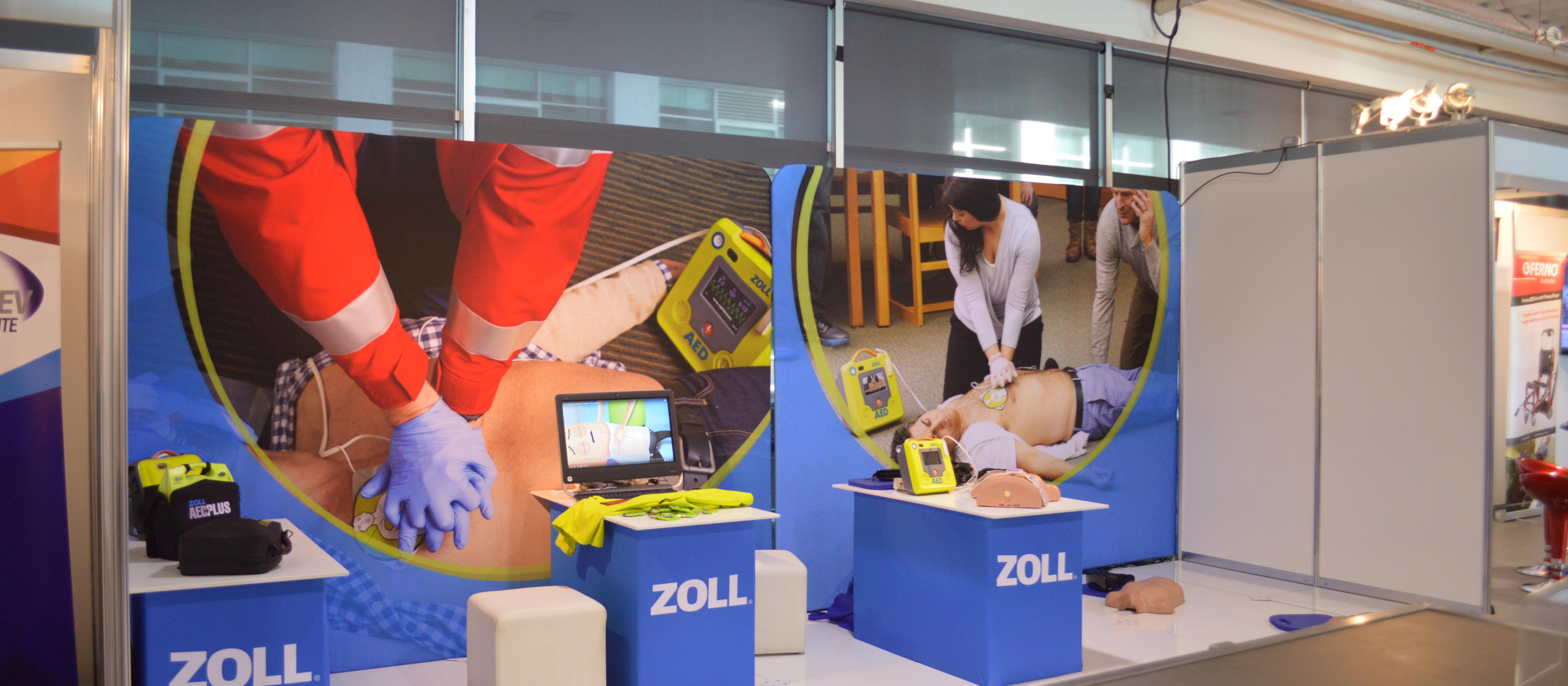CPR equipment from Zoll Australia in the exhibitor's lounge at the CAA Congress 2018