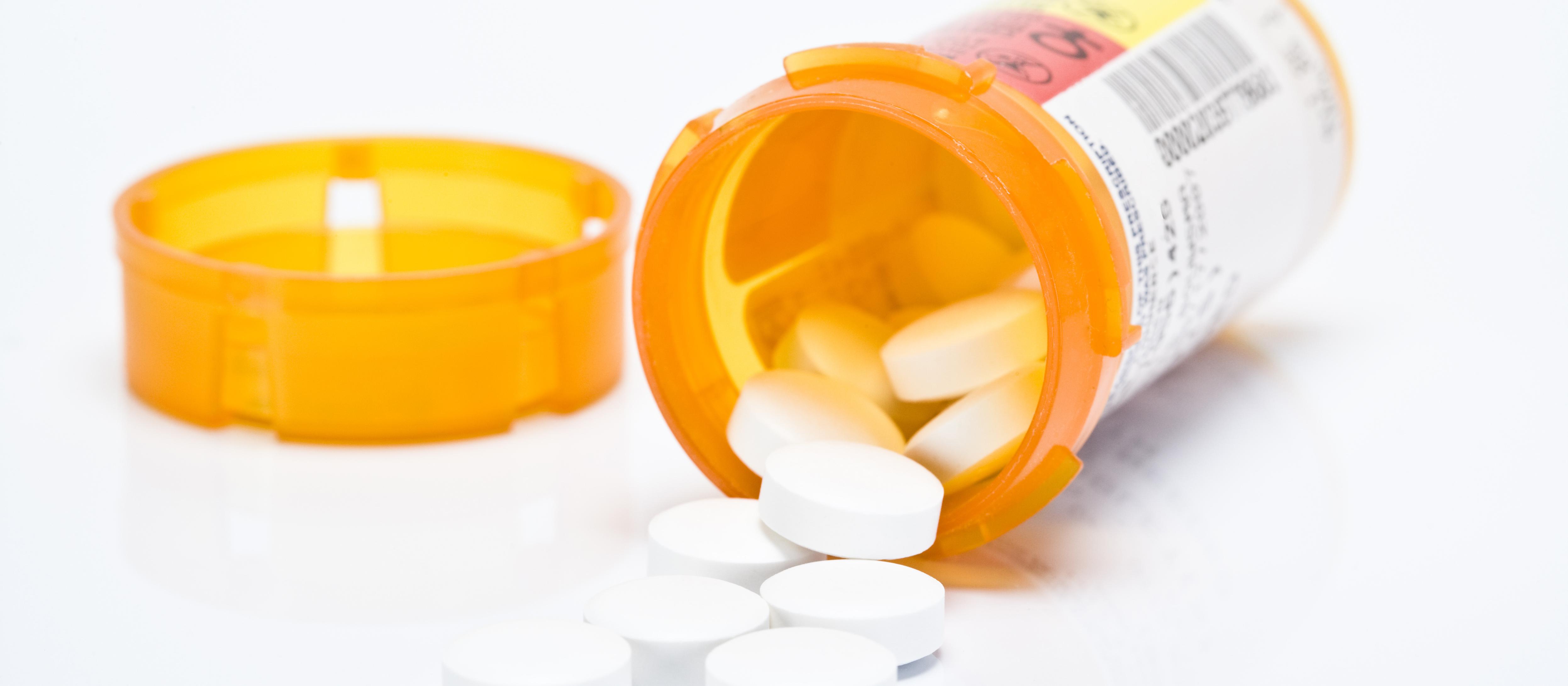 Open pill bottle