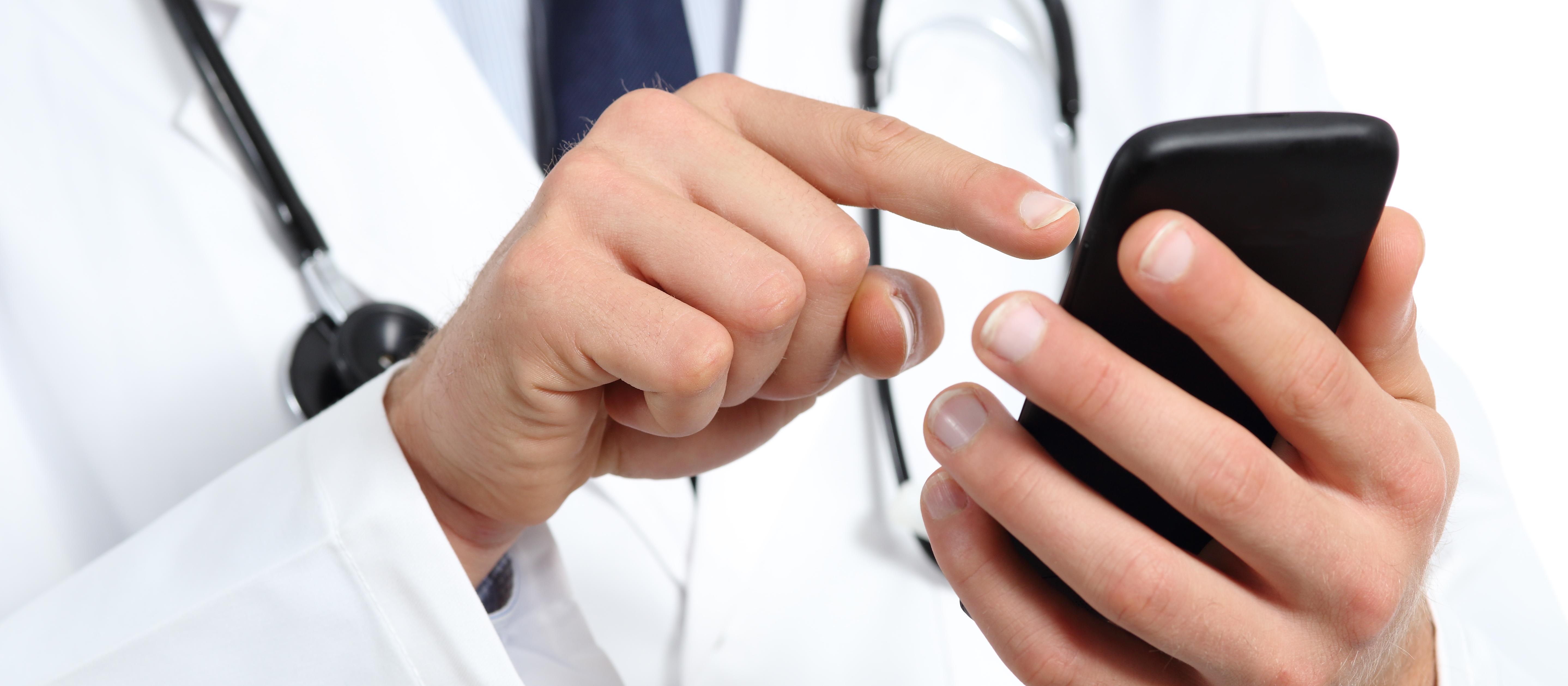 doctor, phone, app, health IT