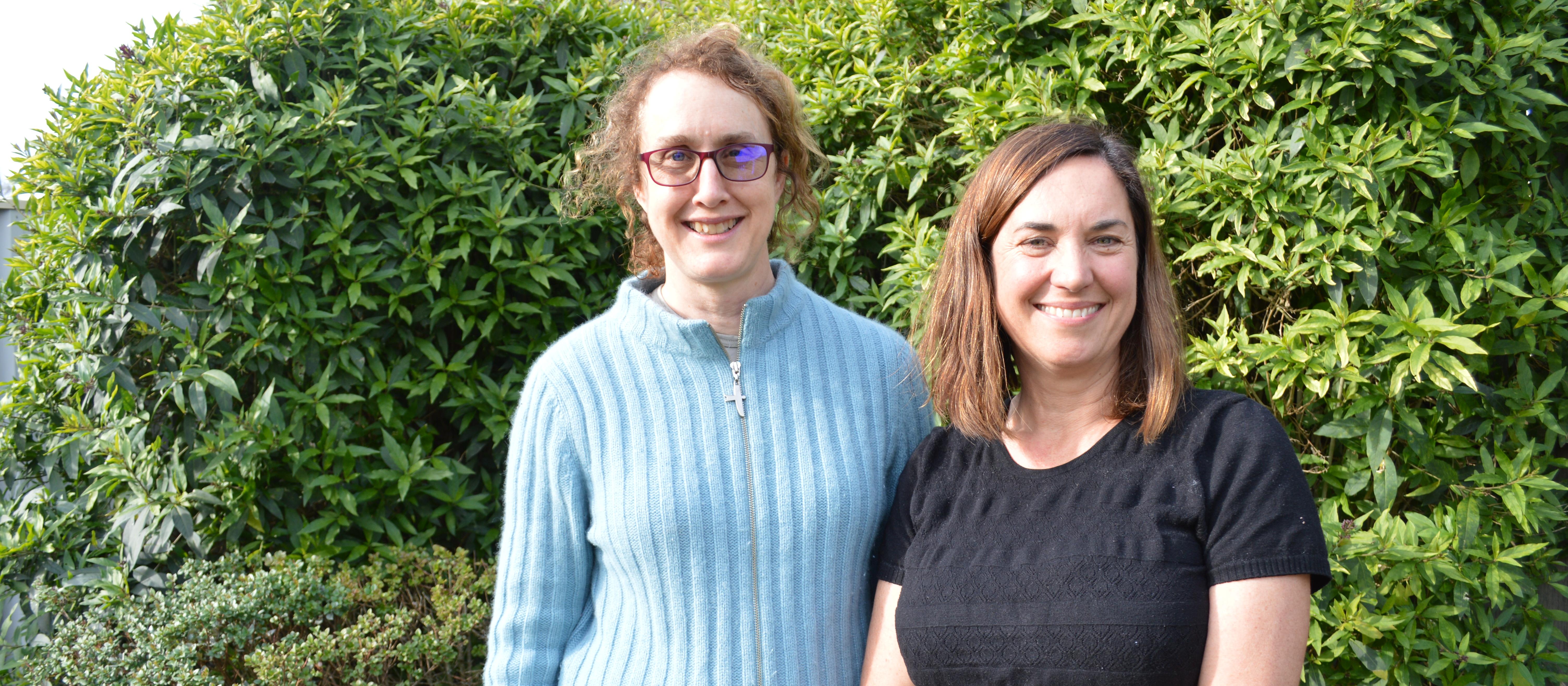Nelson East Family Medical Centre GP Jocelyn Wood with clinical psychologist Kris Garstang
