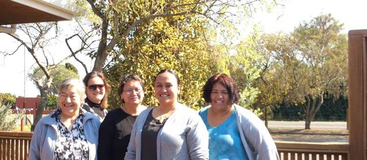 Te Whānau a Apanui Community Health team from left: Nurse Waimate Ngamoki, GP Rachel Thomson, Administrator Ripeka Te Haara and nurses Toma Walker and Kiritahanga Savage. Absent Nurse Dorothy Keir and Practice Manager Phillipa Callaghan
