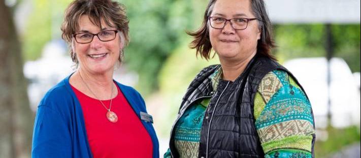 Elizabeth Johnson and Hinemanu Kelly