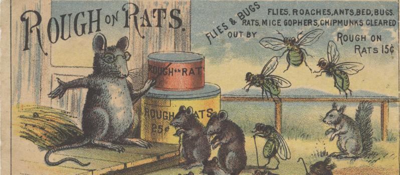 Pest control ad - source: Flickr Victorian Trade Cards Collection