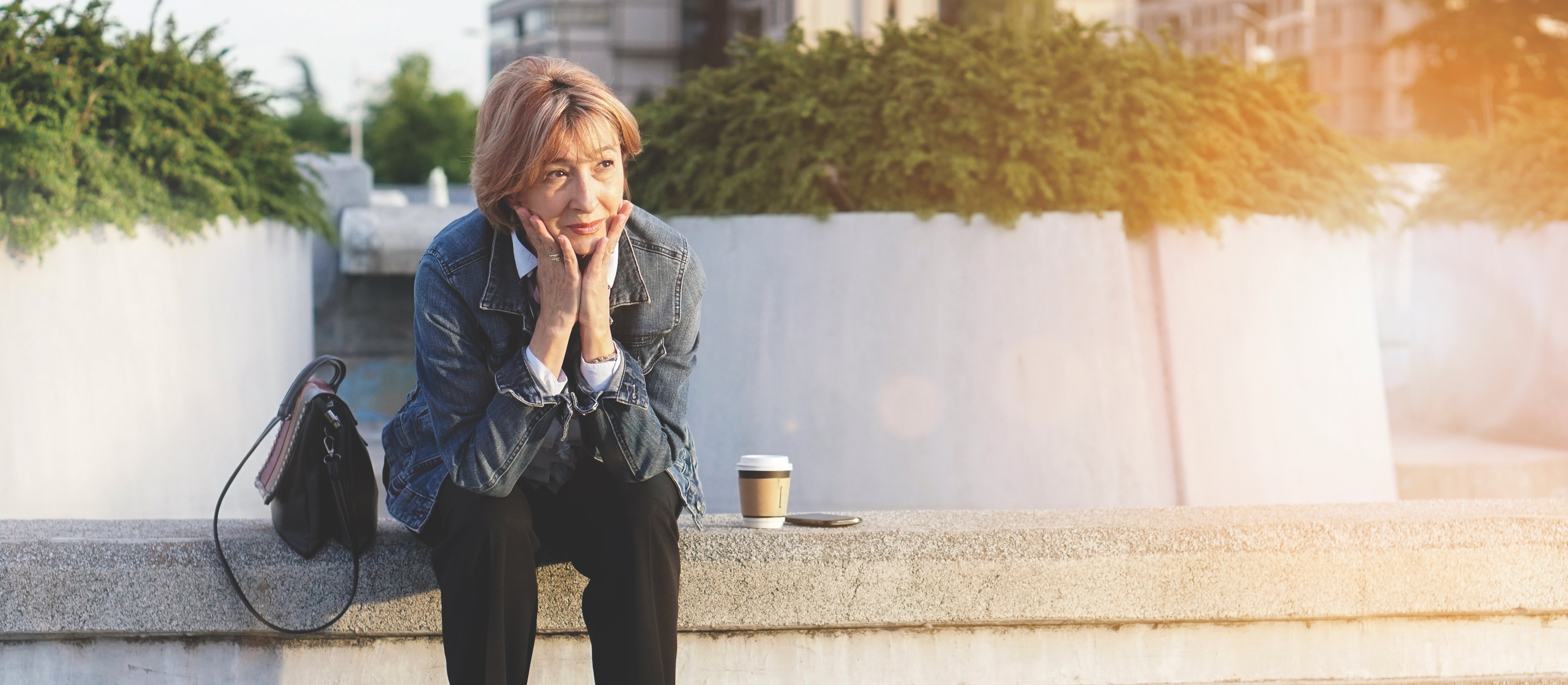 woman with coffee