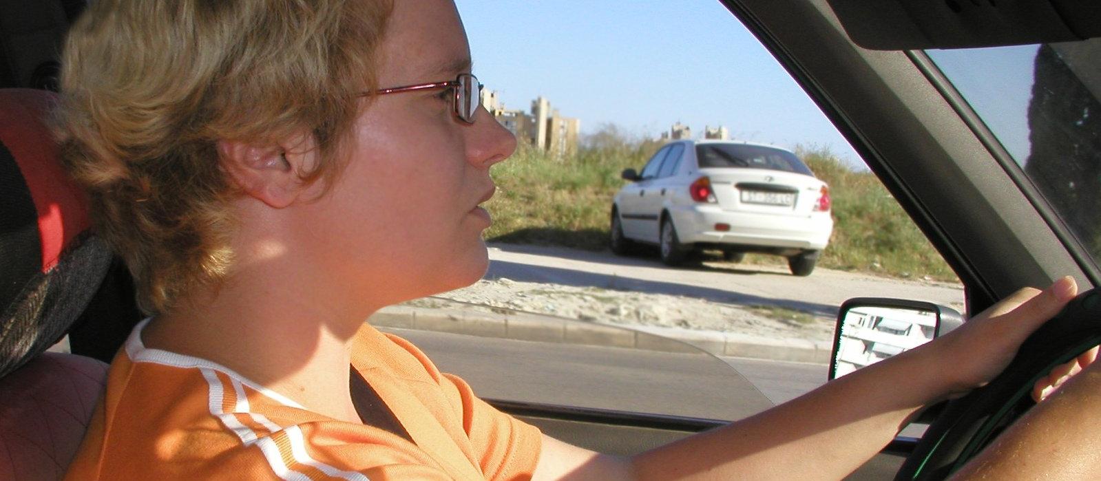 woman driving