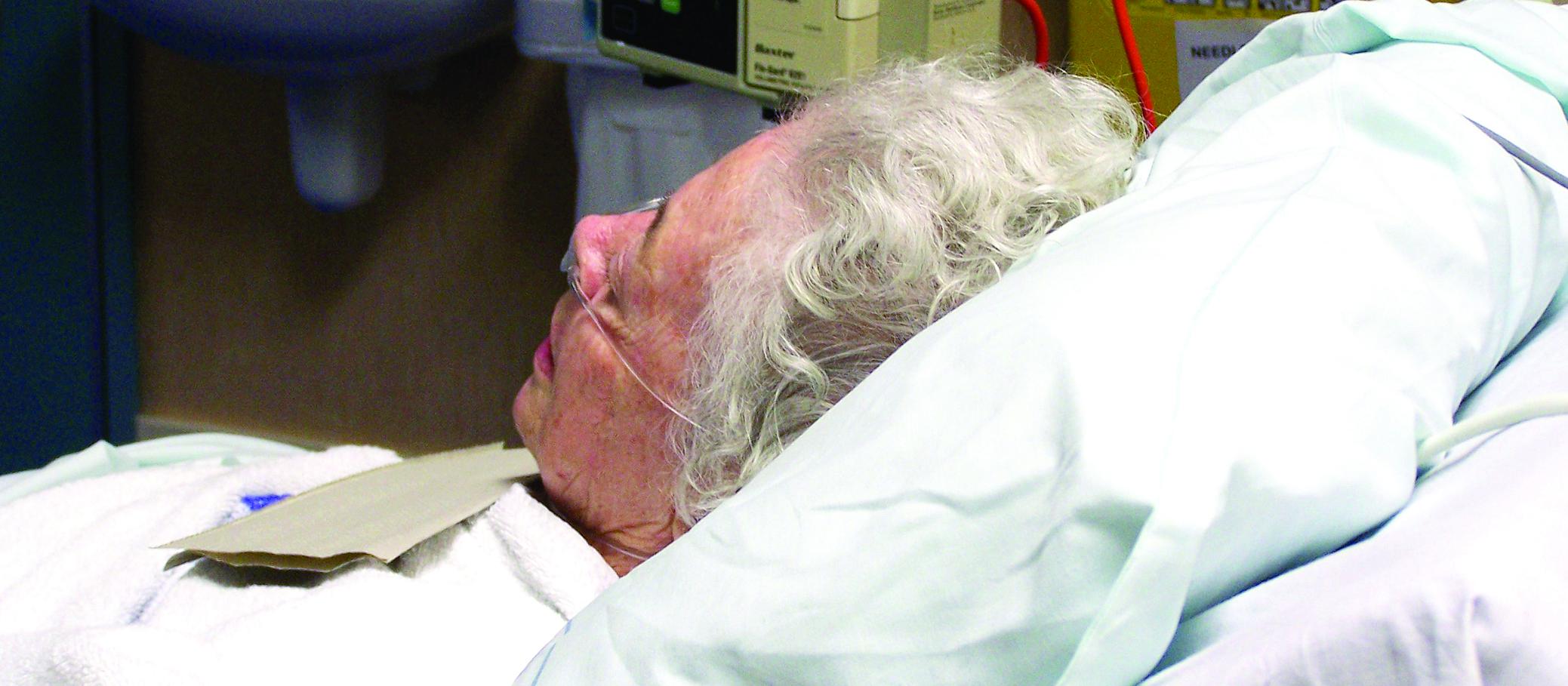 Elderly woman patient