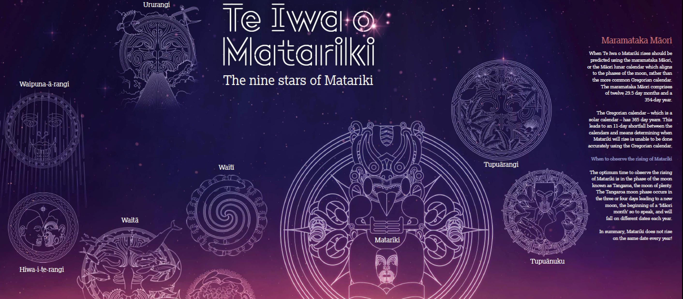 Matariki Poster, courtesy TWOA