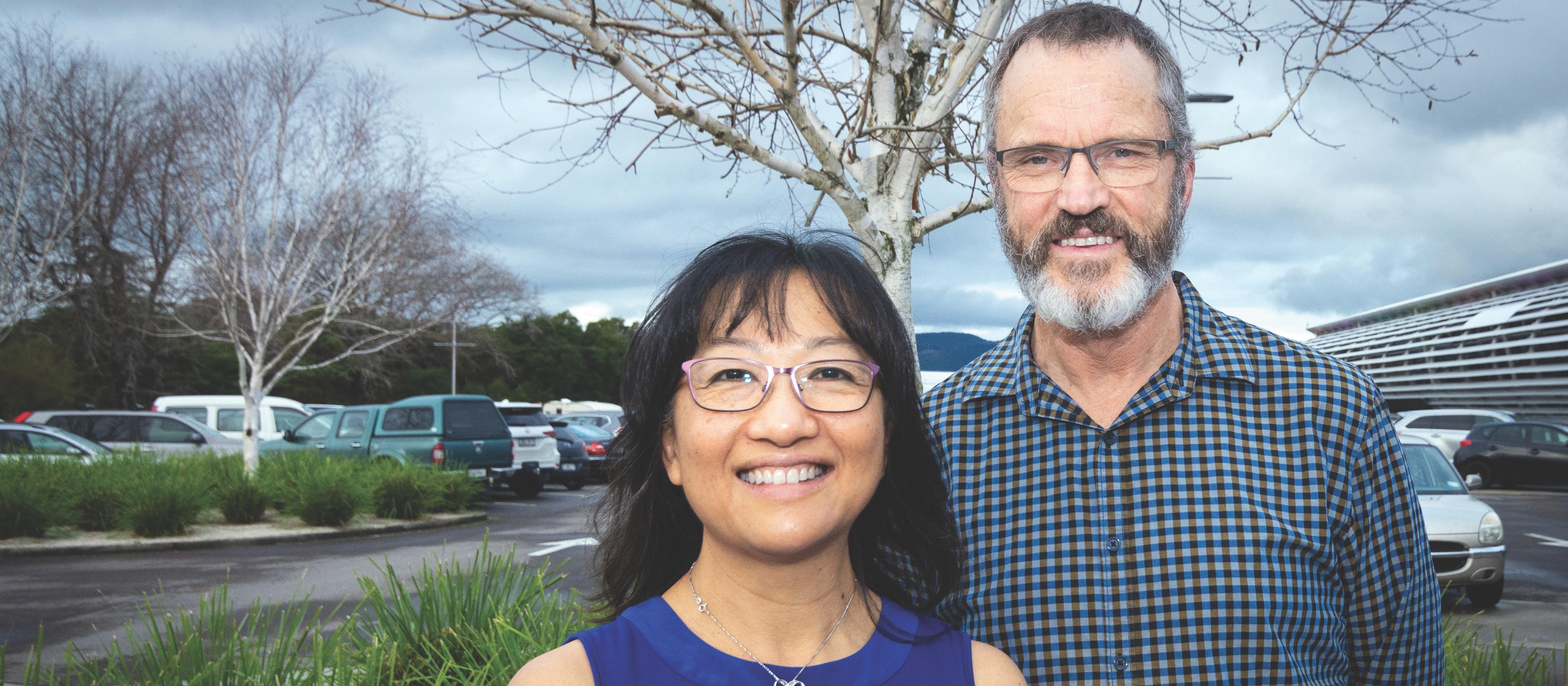 Samantha King and Tim Cookson