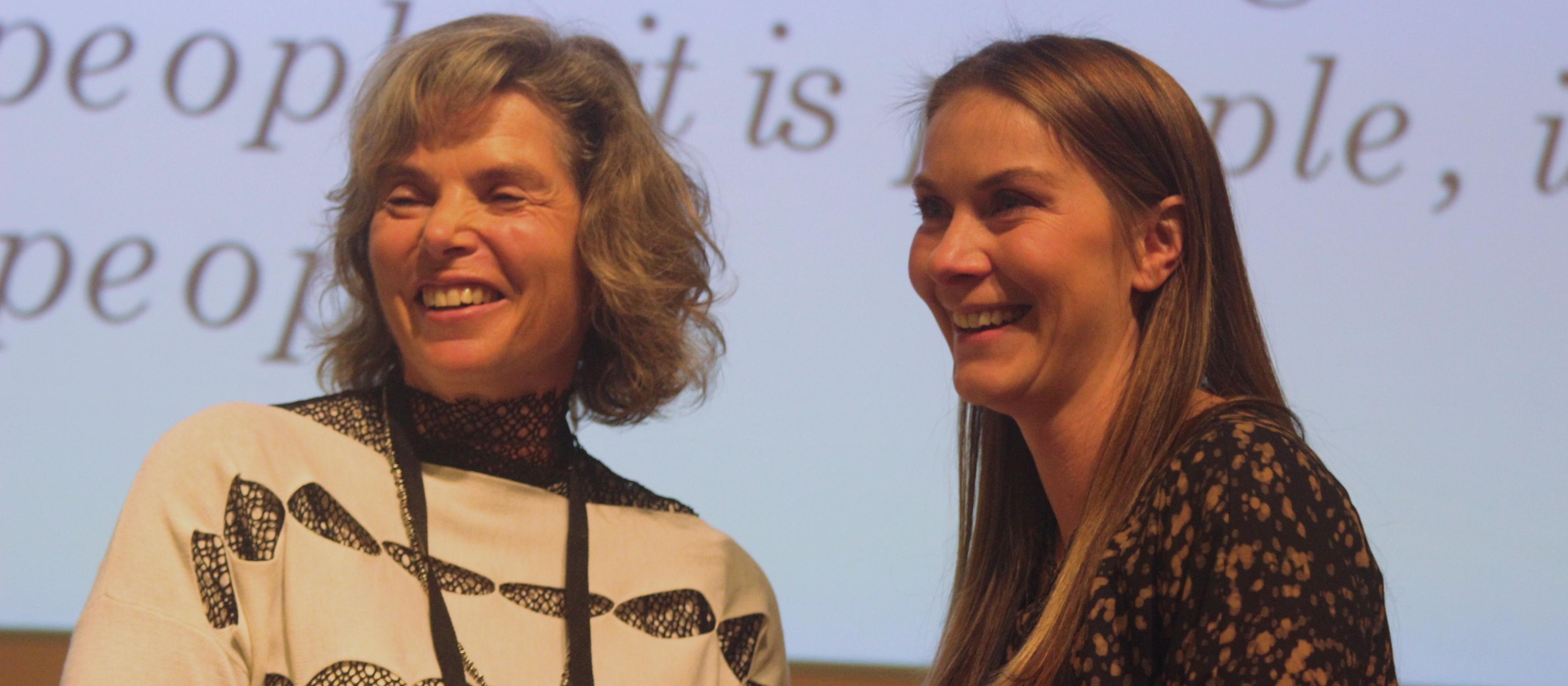 RNZCGP president Samantha Murton presents Invercargill GP Kirsten Taplin with the Peter Anyon memorial medal