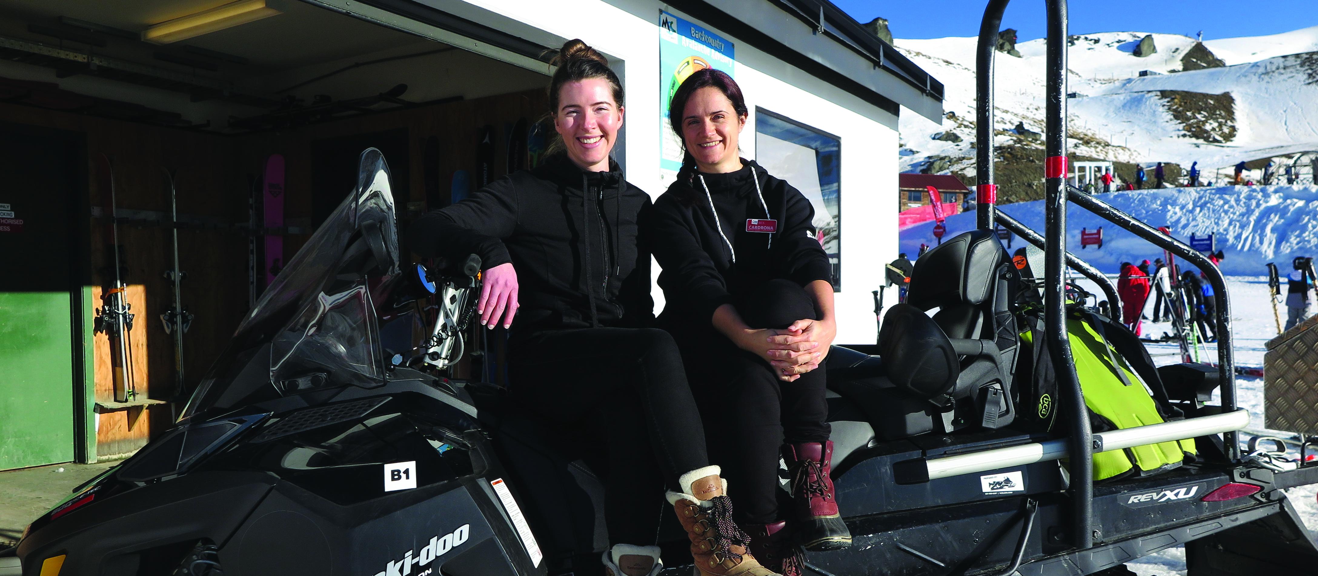 Connor Van Den Berg (left) & Rebecca (Bex) Wire, Cardrona