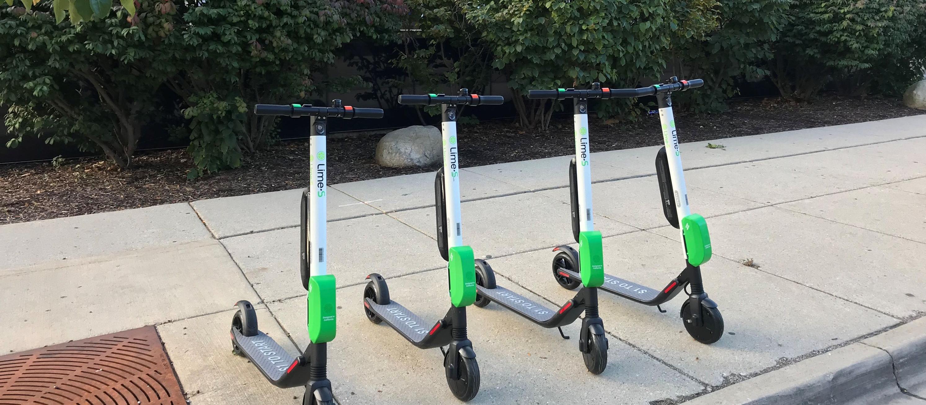 Lime scooters