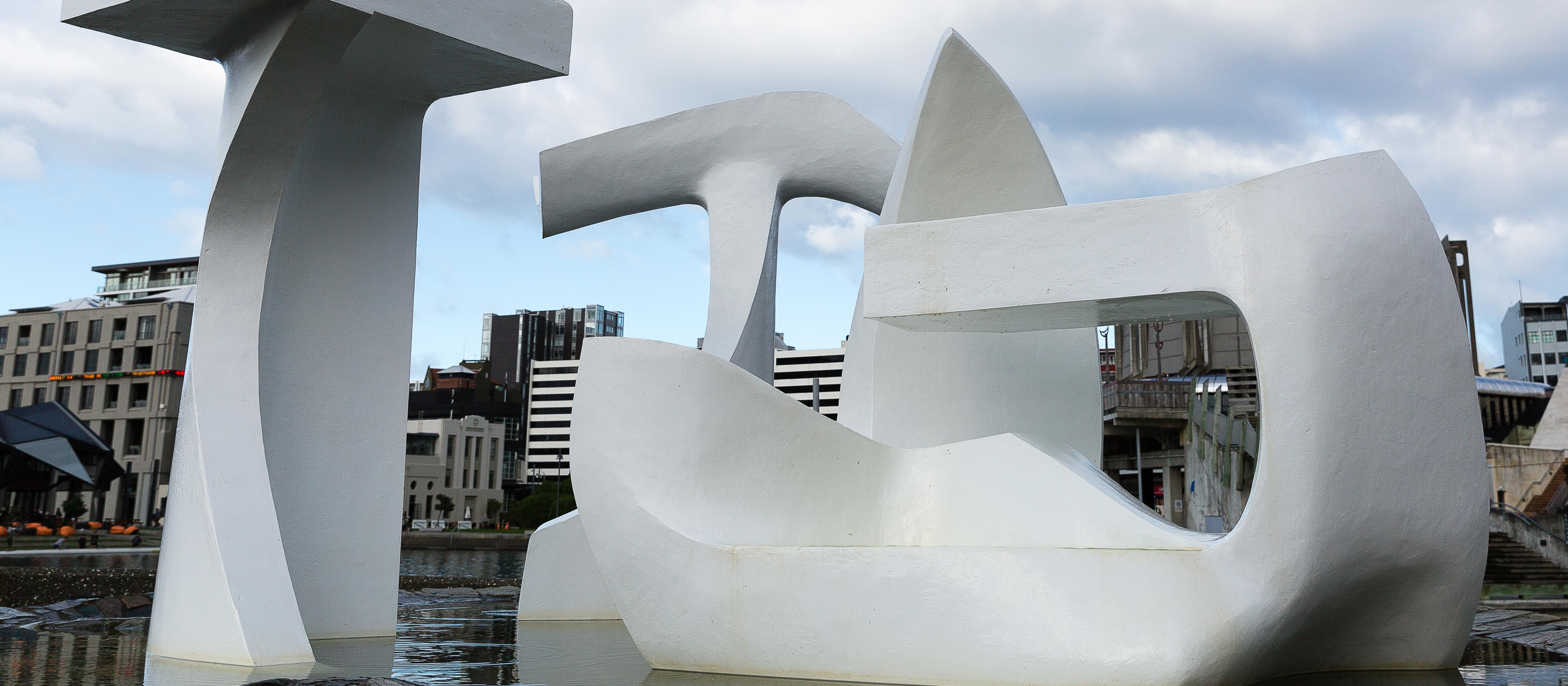 white sculpture by Tanya Ashken