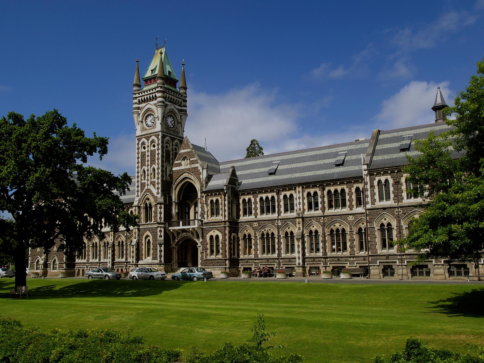 University of Otago clocktower building. Source: Ulrich Lange