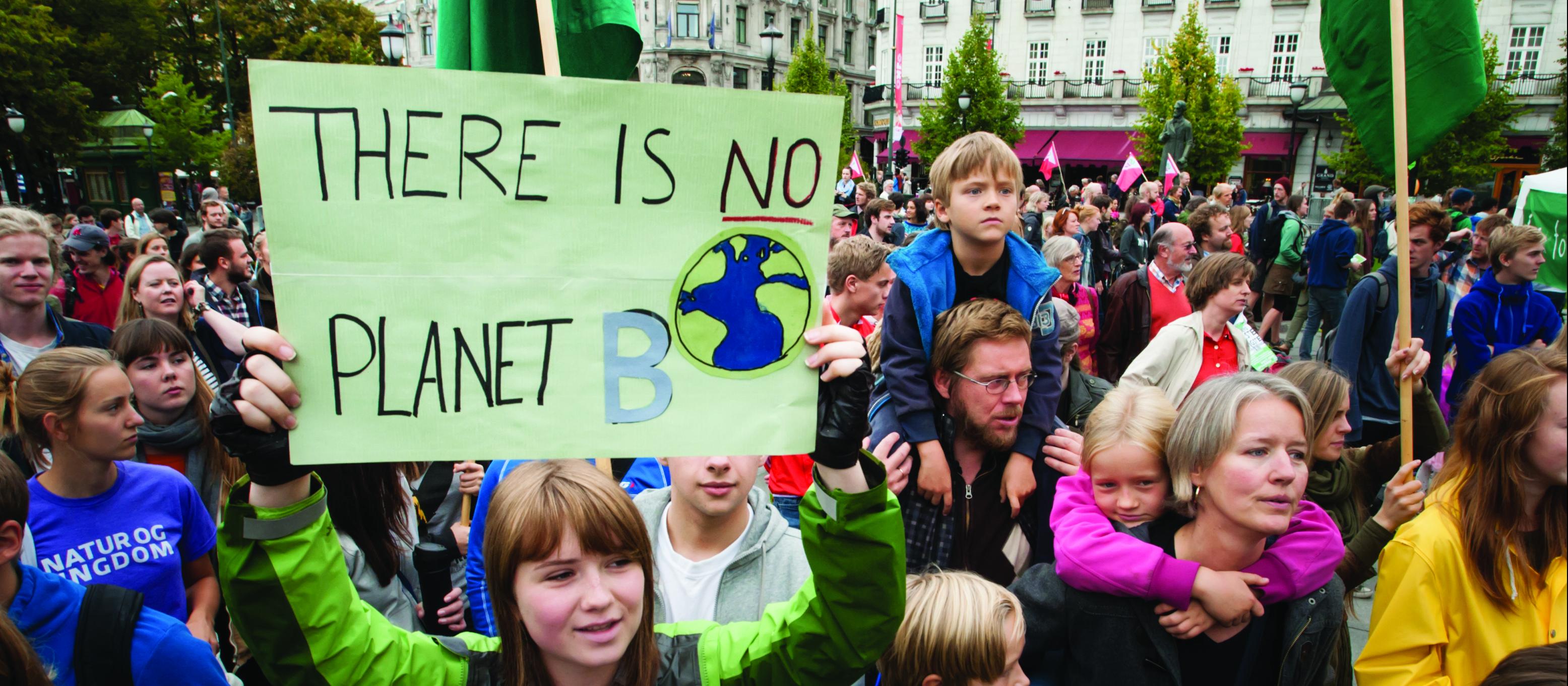 Climate change protest