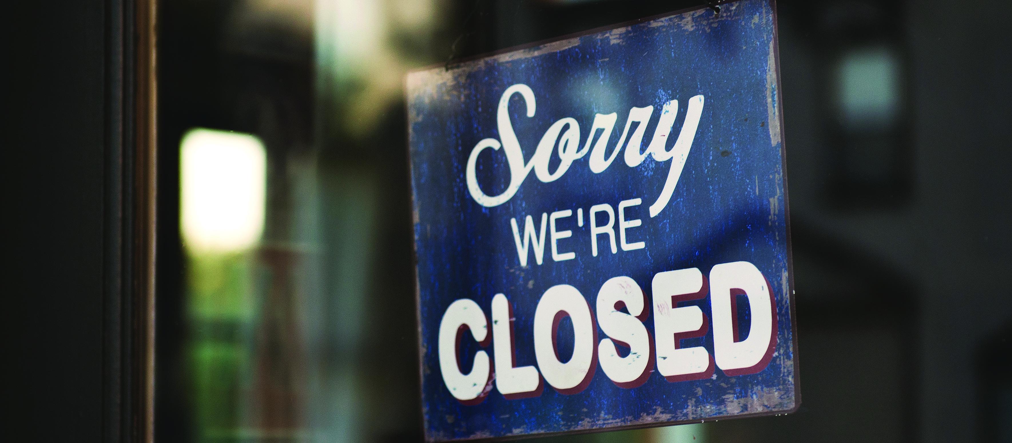 Closed: Tim Mossholder on Unsplash