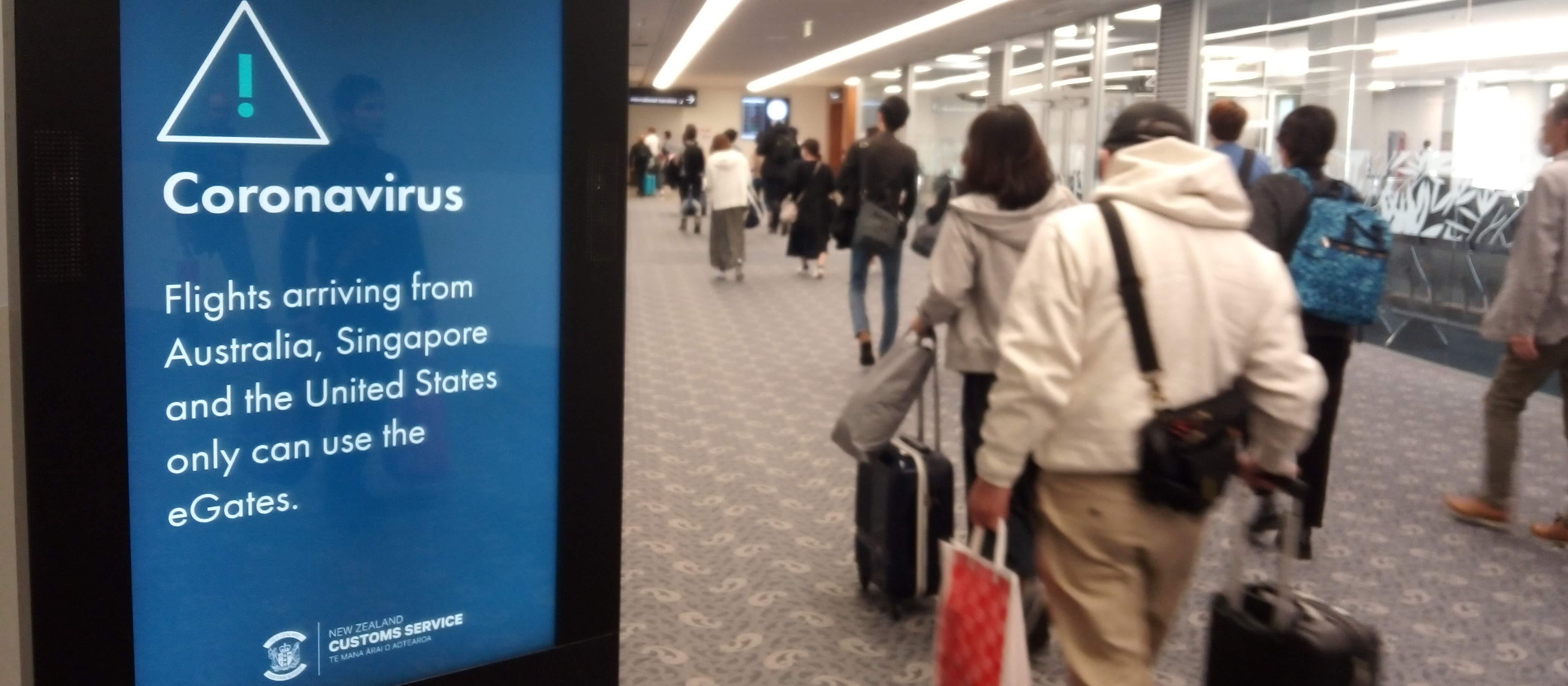 Approaching customs in Auckland Airport Feb 12 2019