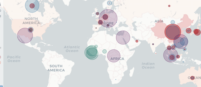Coronavirus map