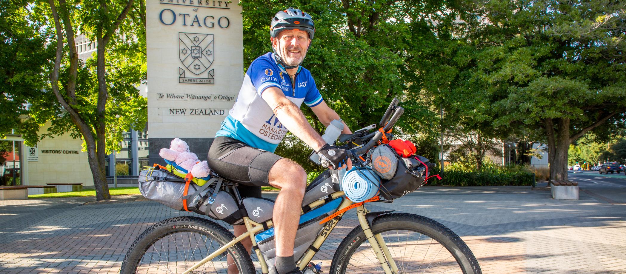 Haxby Abbott on his bike