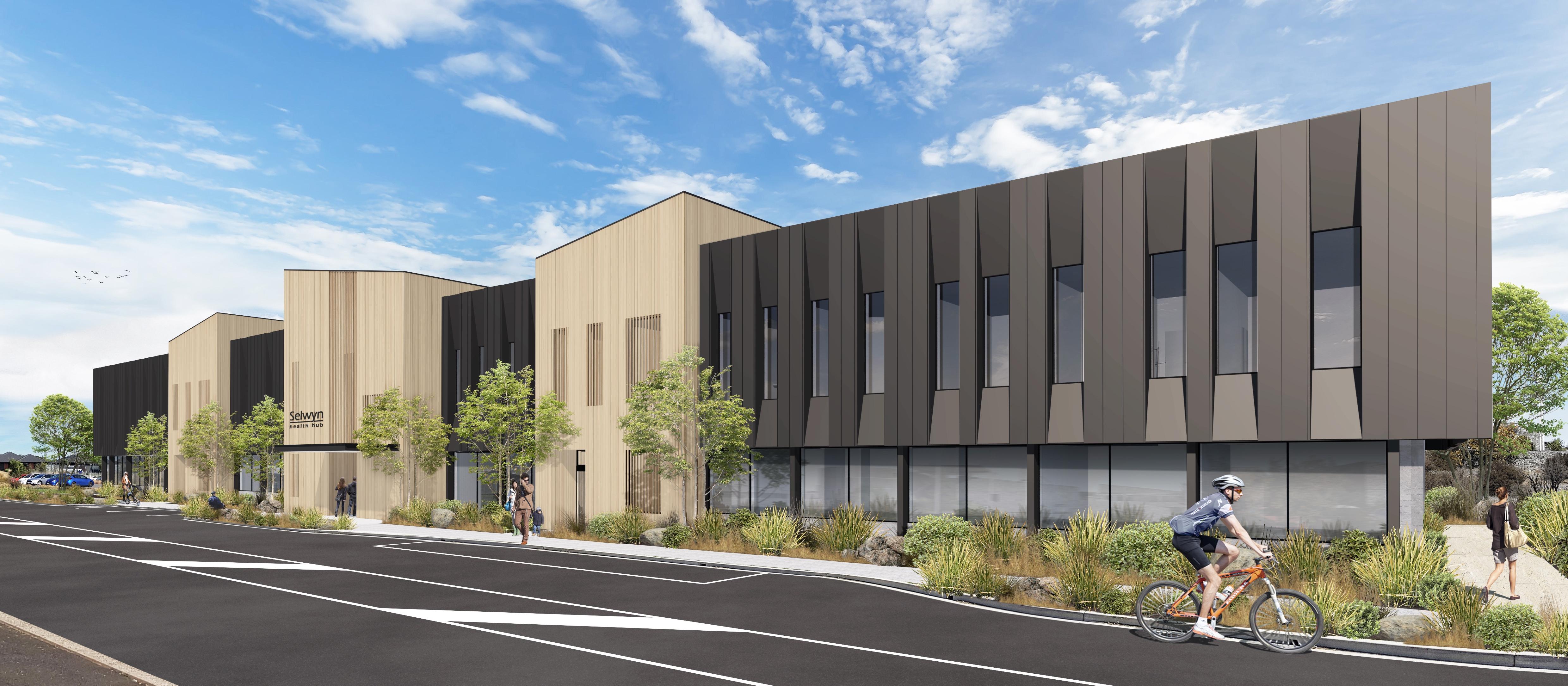 Artist's impression of new Rolleston health hub