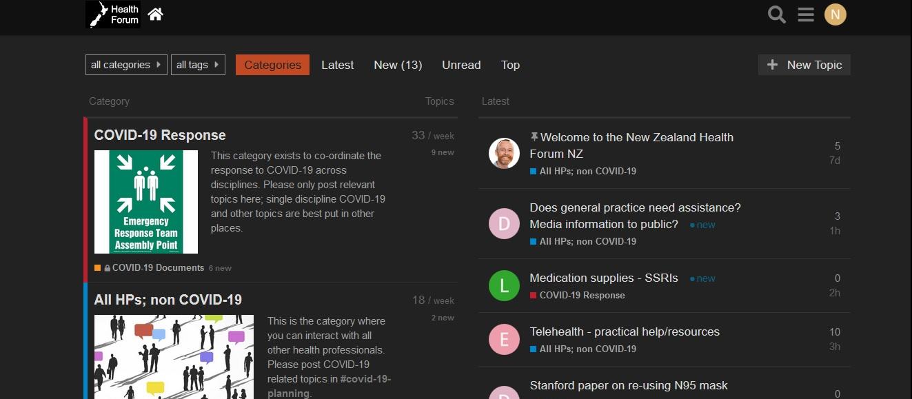 Health Forum NZ screenshot