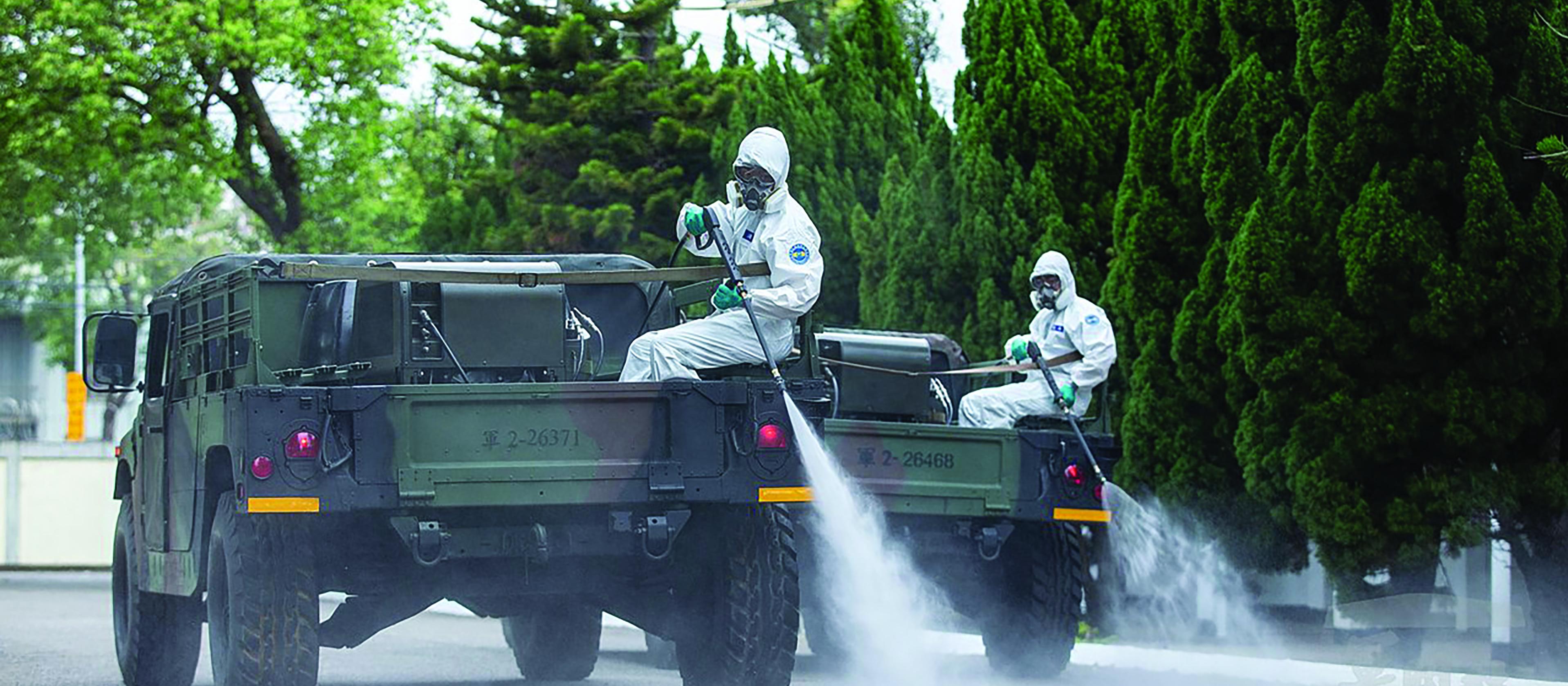 COVID-19 street disinfection in Taiwan