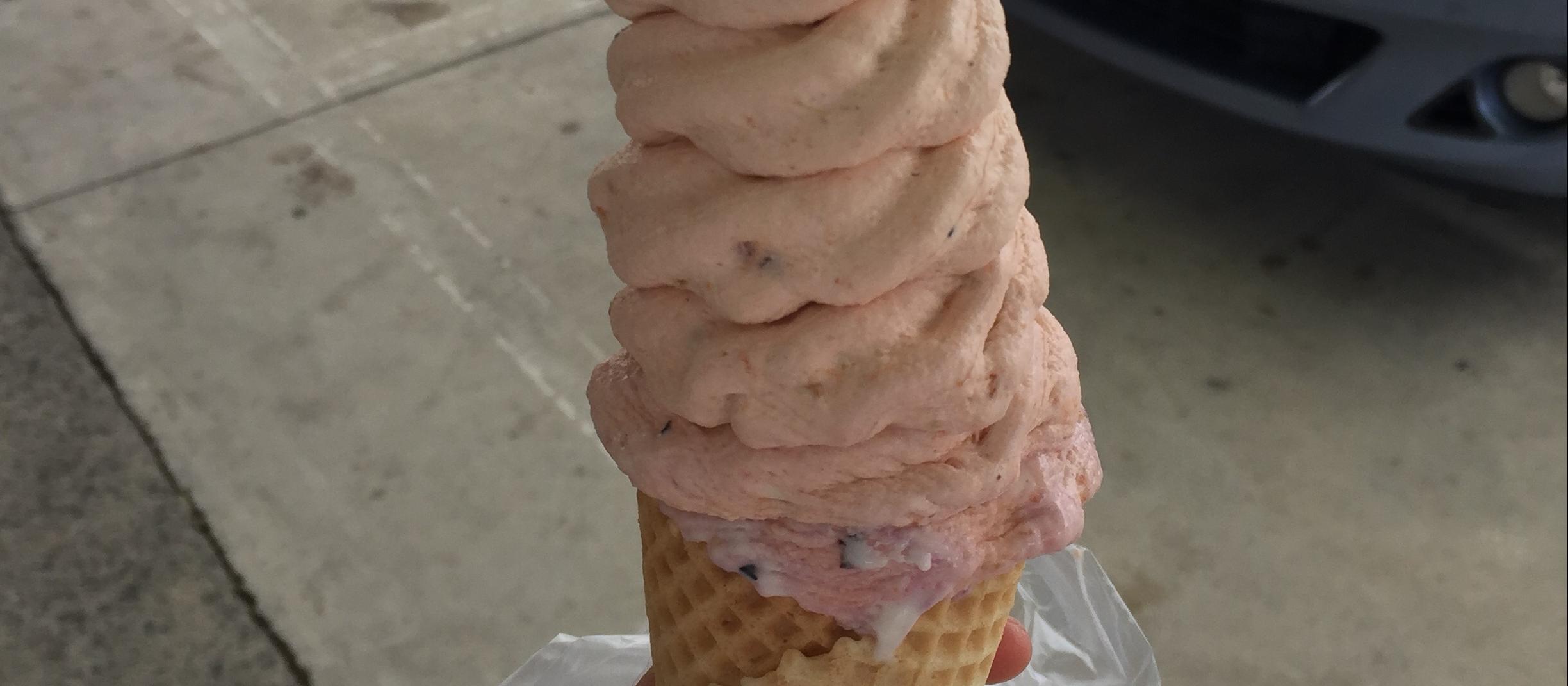 Real fruit ice cream 