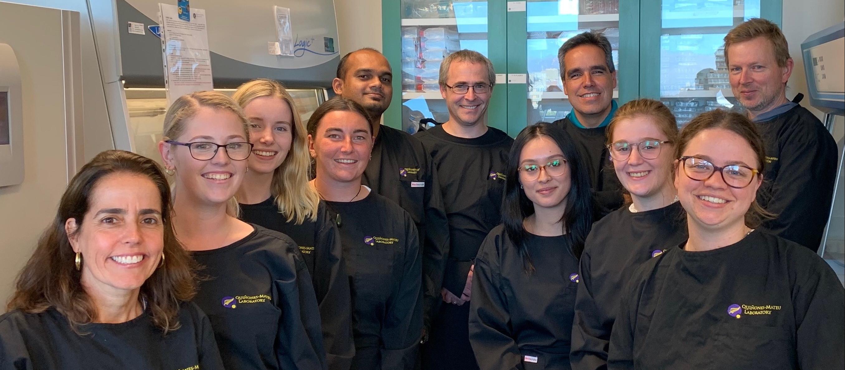 Members of the UoO containment lab team COVID-19