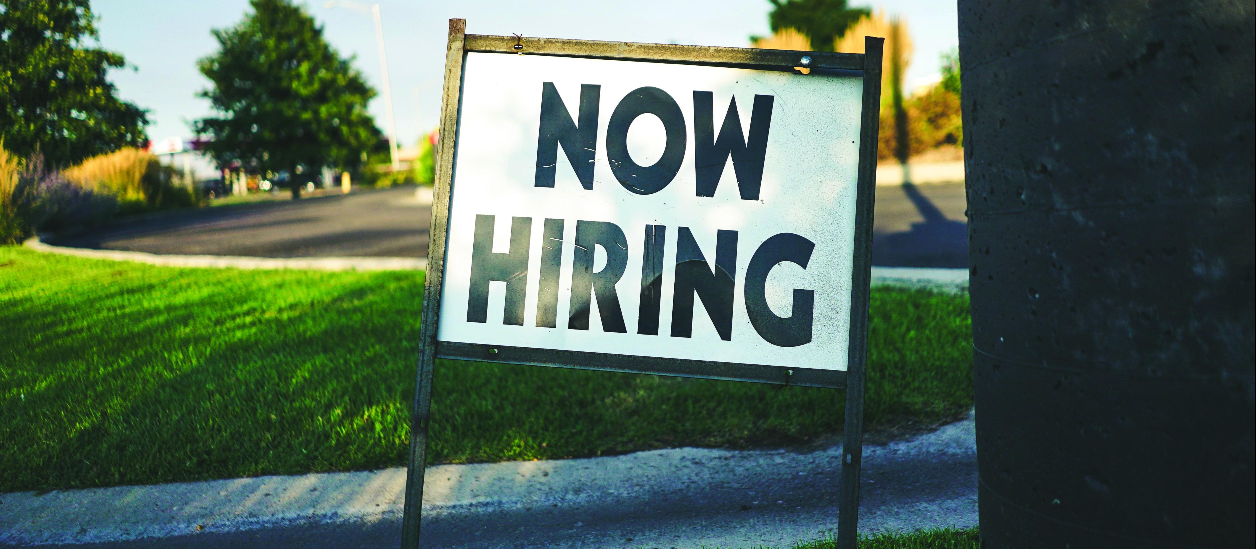 Hiring sign